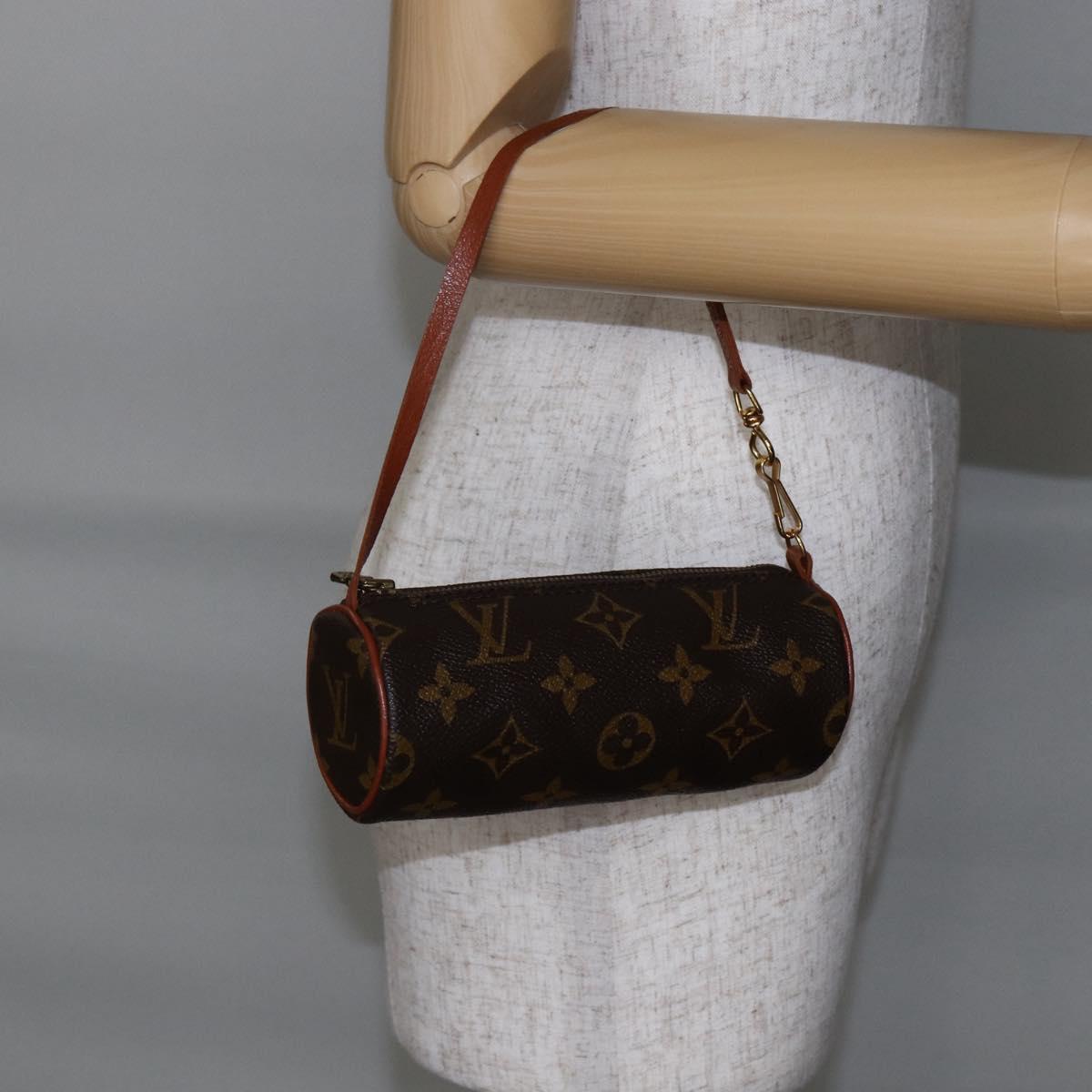 LOUIS VUITTON Monogram Papillon Pouch LV Auth 147224