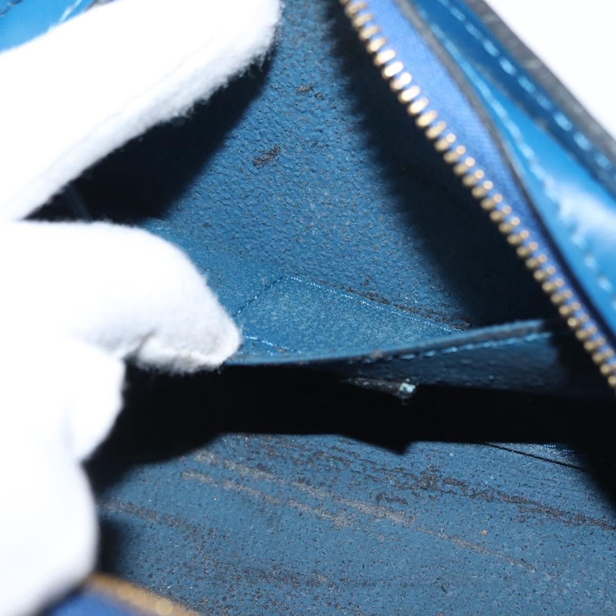 LOUIS VUITTON Epi Dauphine PM Pouch Blue M48445 LV Auth 147225