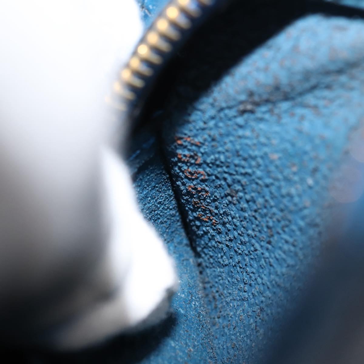 LOUIS VUITTON Epi Dauphine PM Pouch Blue M48445 LV Auth 147225