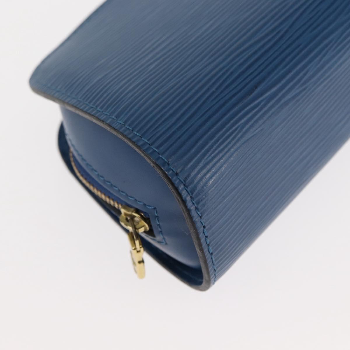 LOUIS VUITTON Epi Dauphine PM Pouch Blue M48445 LV Auth 147225