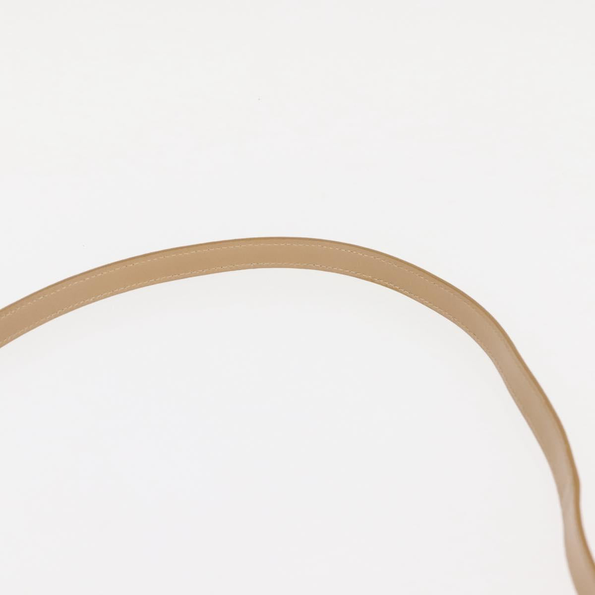 Salvatore Ferragamo Vala Hand Bag Suede 2way Beige Gold Auth 147228