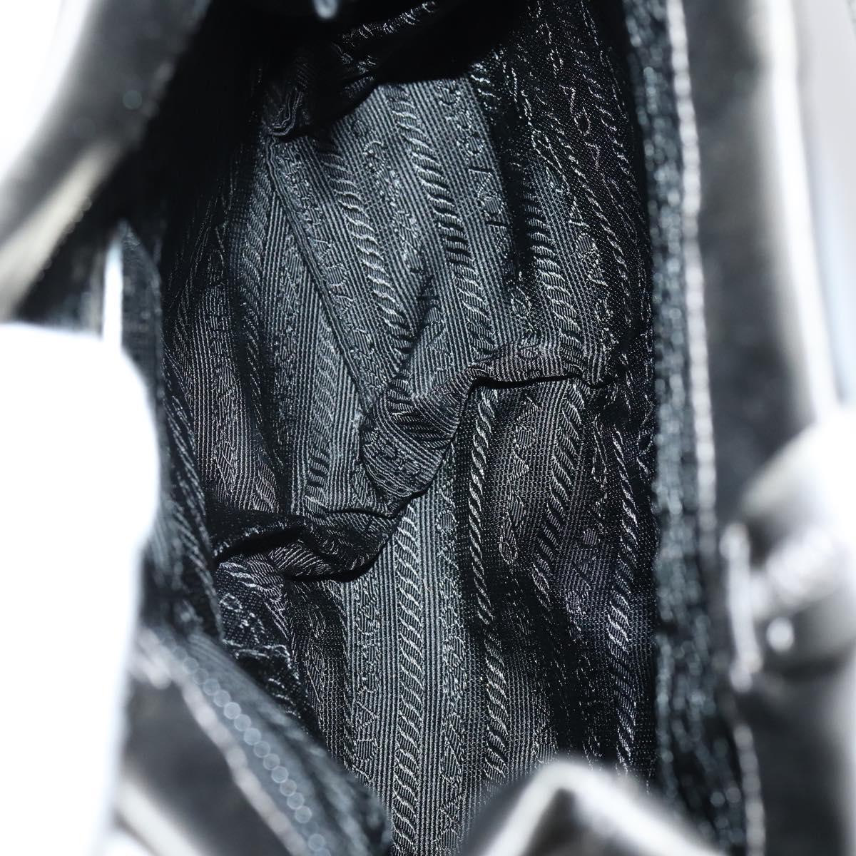 PRADA Hand Bag Nylon 2Set Gray Brown Auth 147229