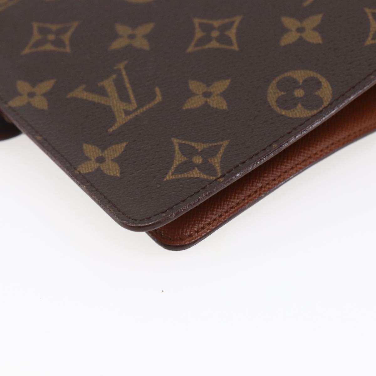 LOUIS VUITTON Monogram Agenda MM Day Planner Cover R20105 LV Auth 147232