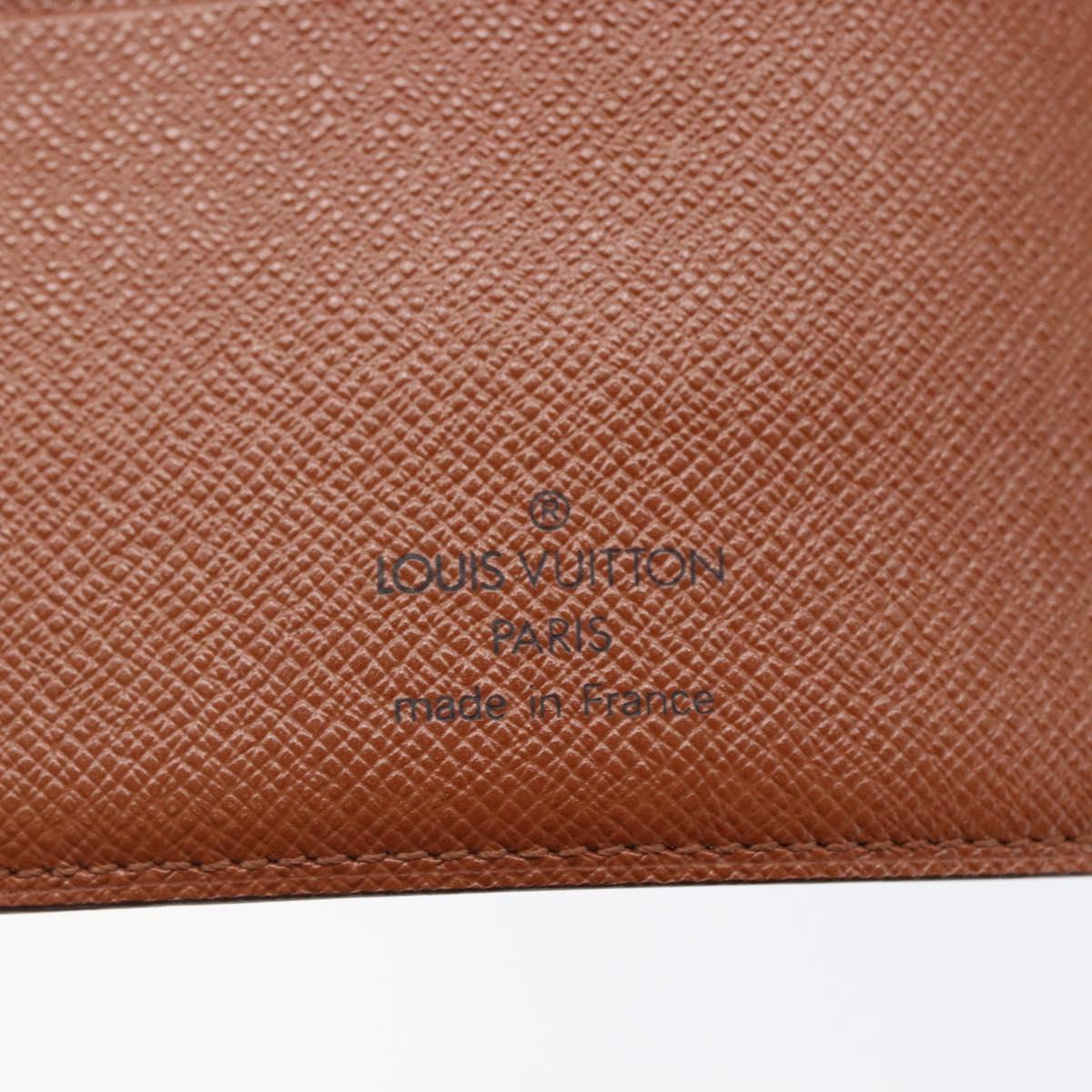 LOUIS VUITTON Monogram Agenda MM Day Planner Cover R20105 LV Auth 147232