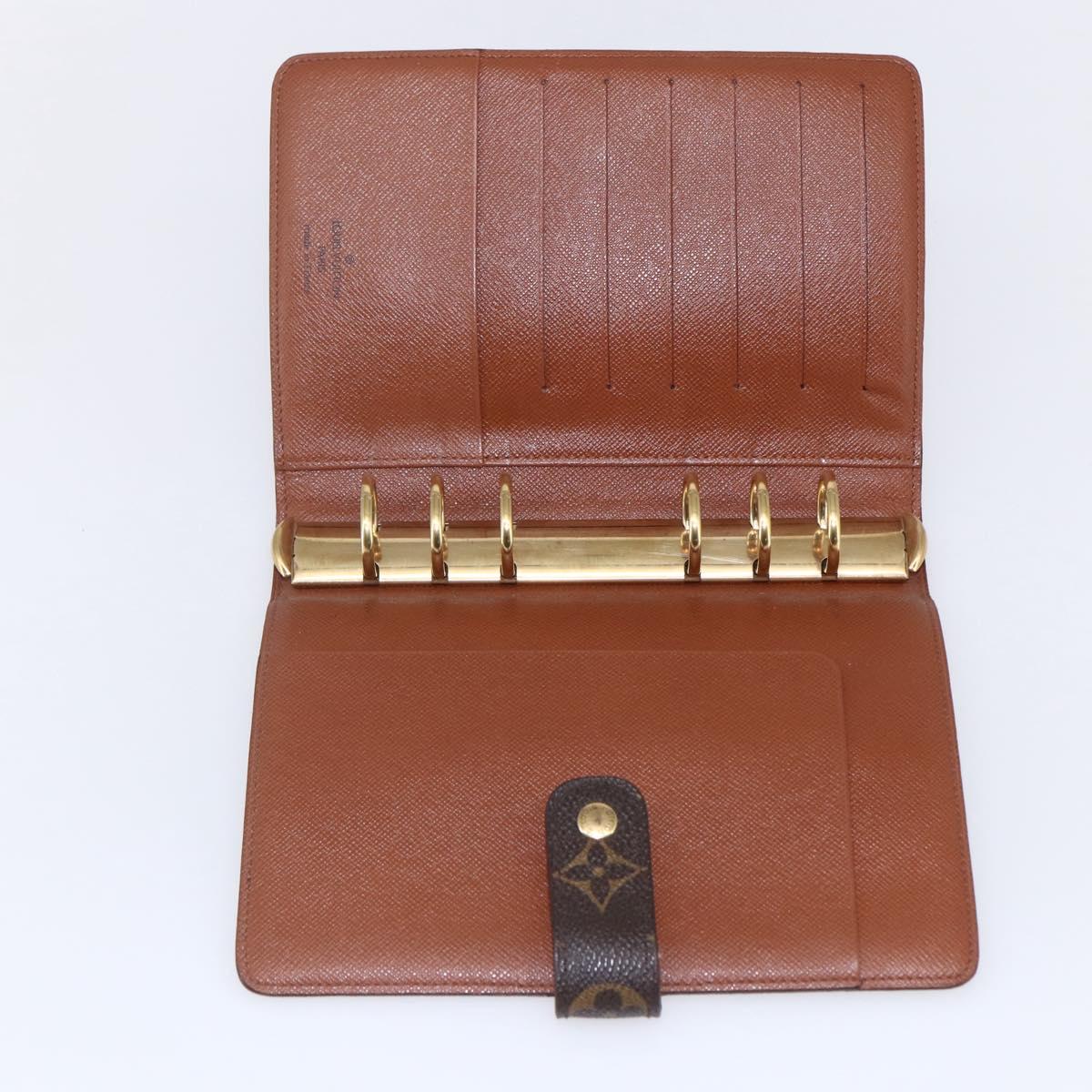 LOUIS VUITTON Monogram Agenda MM Day Planner Cover R20105 LV Auth 147232