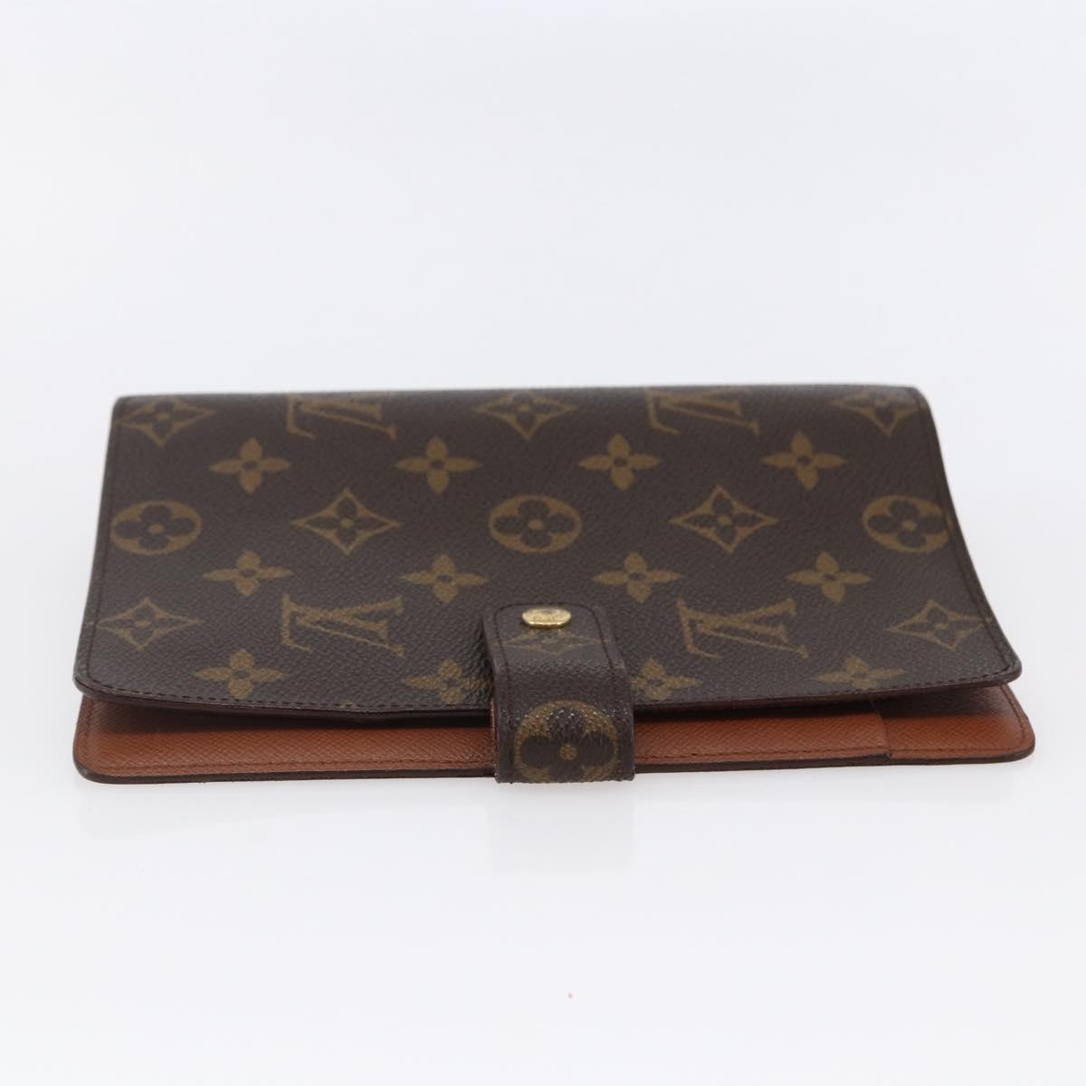 LOUIS VUITTON Monogram Agenda MM Day Planner Cover R20105 LV Auth 147232