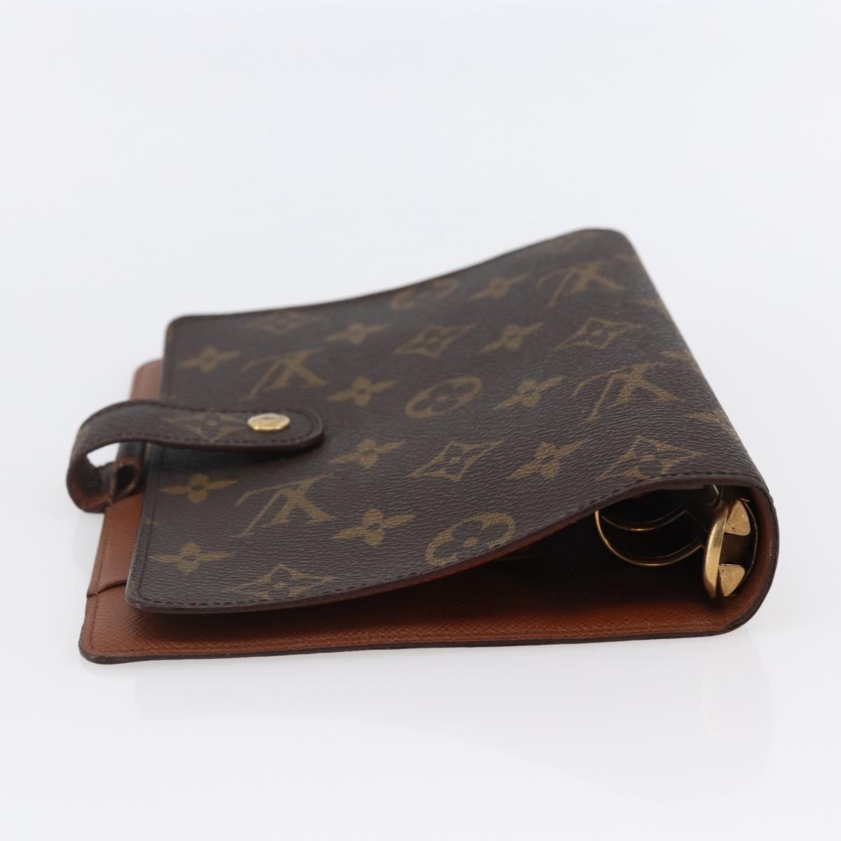 LOUIS VUITTON Monogram Agenda MM Day Planner Cover R20105 LV Auth 147232