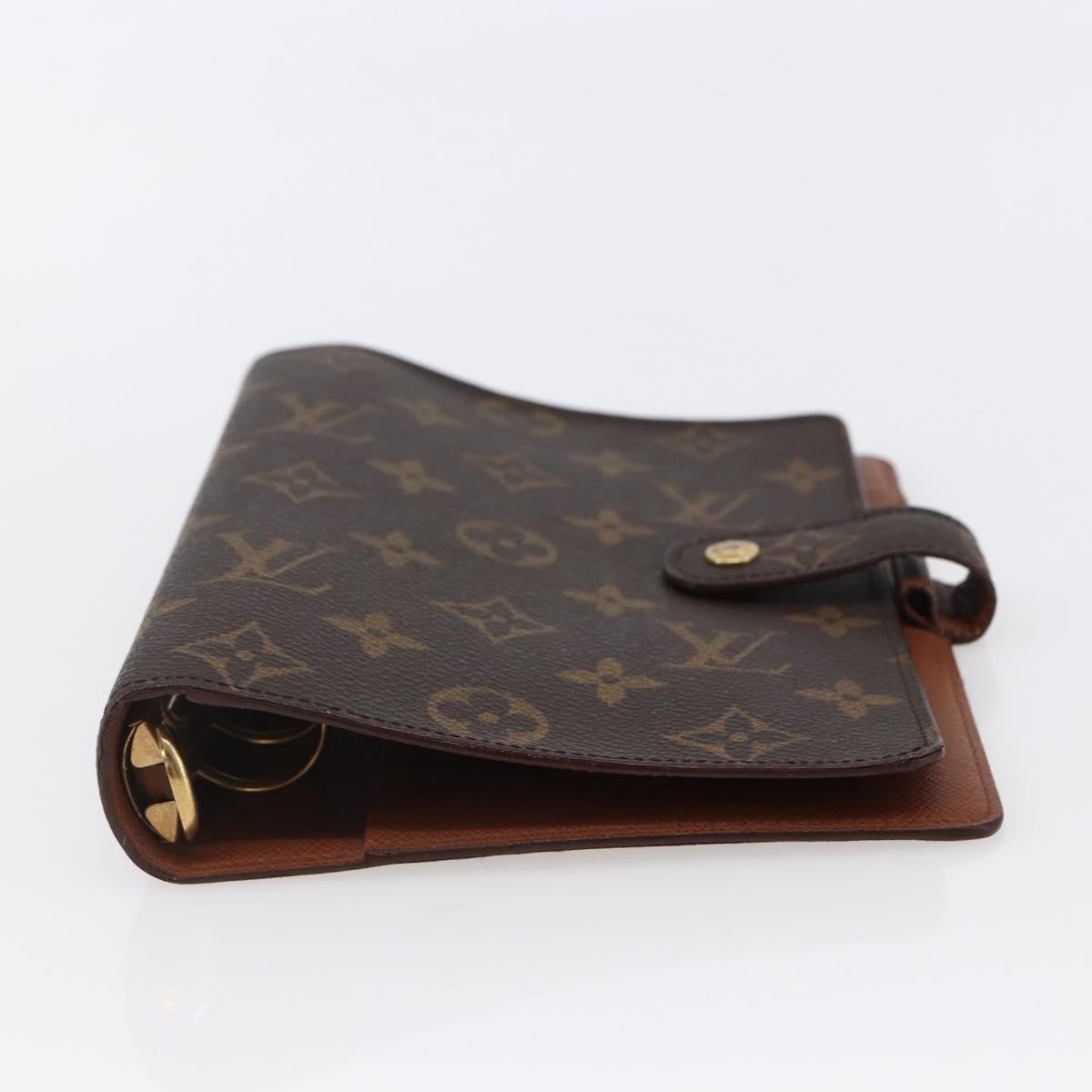 LOUIS VUITTON Monogram Agenda MM Day Planner Cover R20105 LV Auth 147232