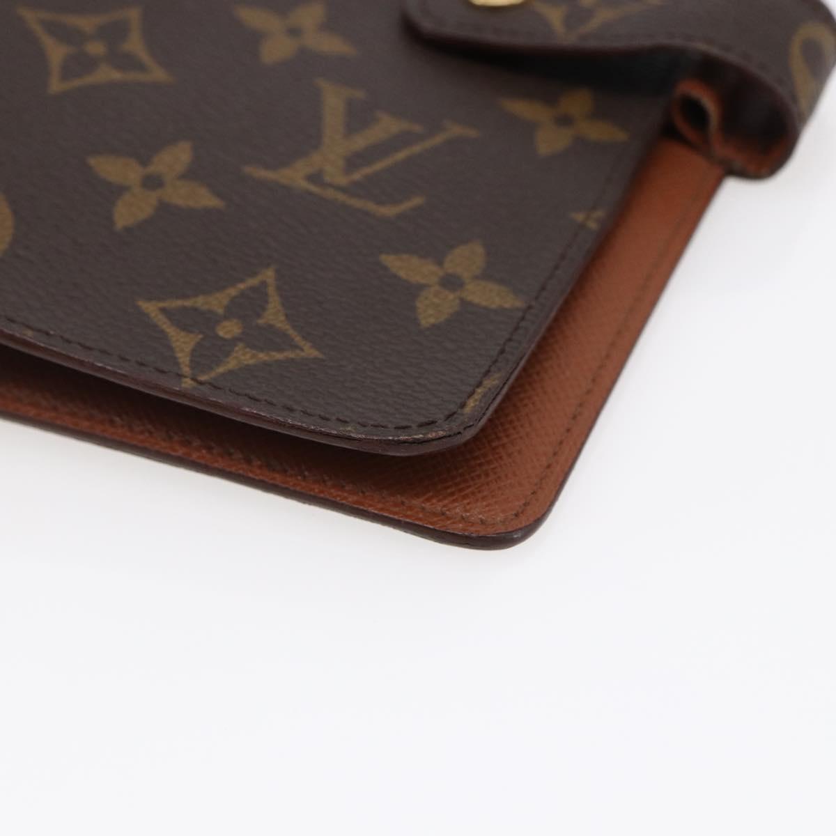 LOUIS VUITTON Monogram Agenda MM Day Planner Cover R20105 LV Auth 147232