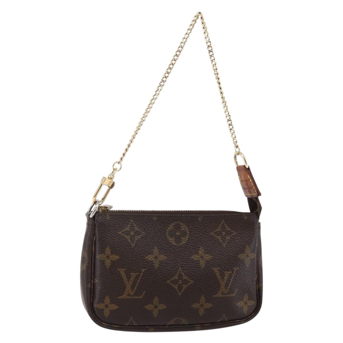 LOUIS VUITTON Monogram Mini Pochette Accessoires Pouch M58009 LV Auth 147233
