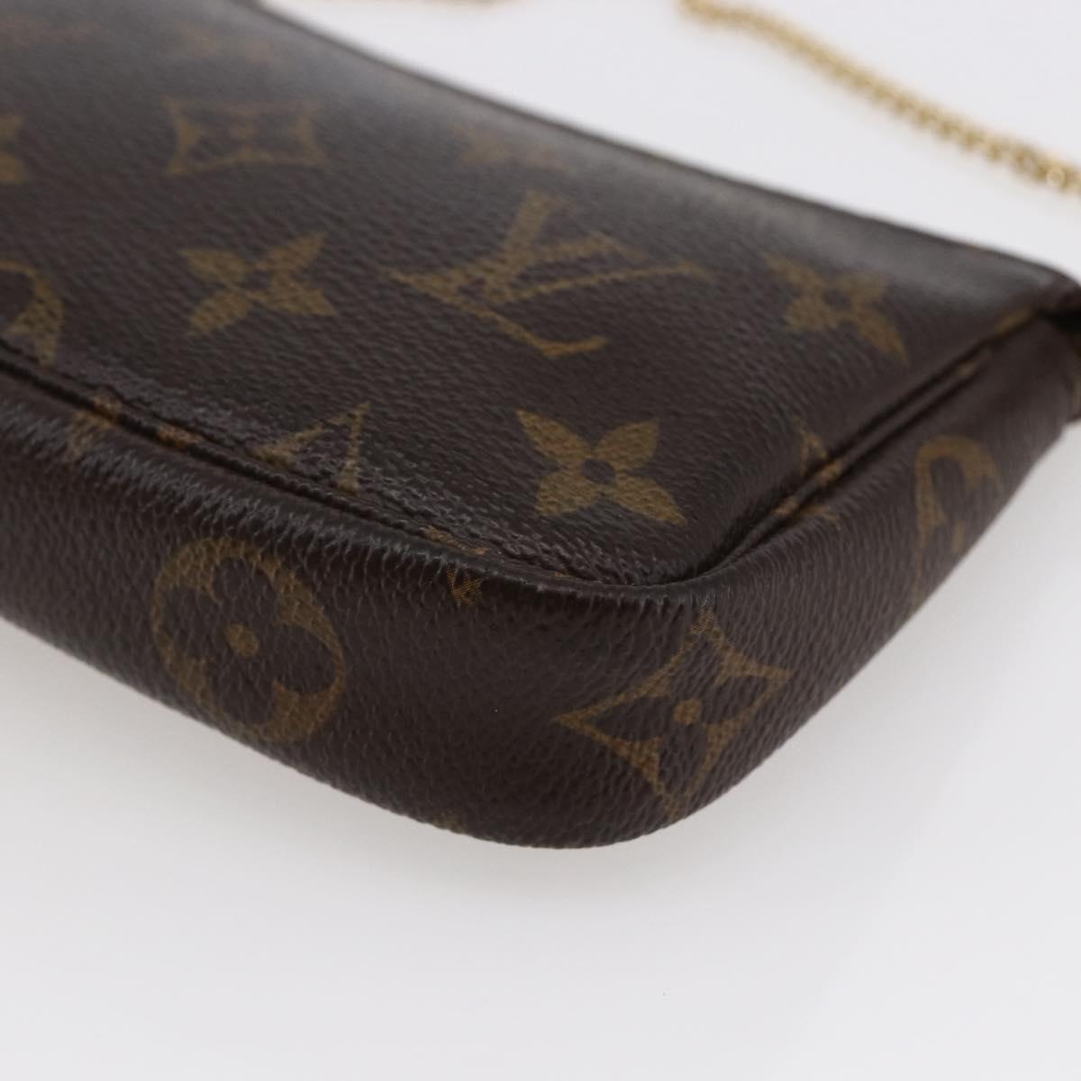 LOUIS VUITTON Monogram Mini Pochette Accessoires Pouch M58009 LV Auth 147233