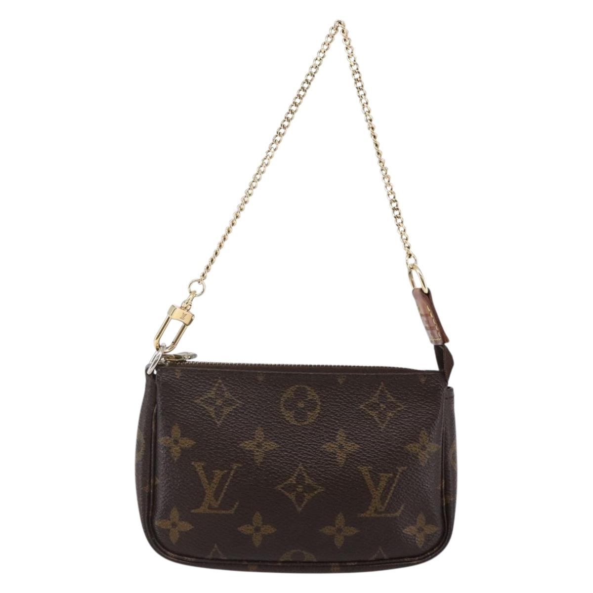 LOUIS VUITTON Monogram Mini Pochette Accessoires Pouch M58009 LV Auth 147233