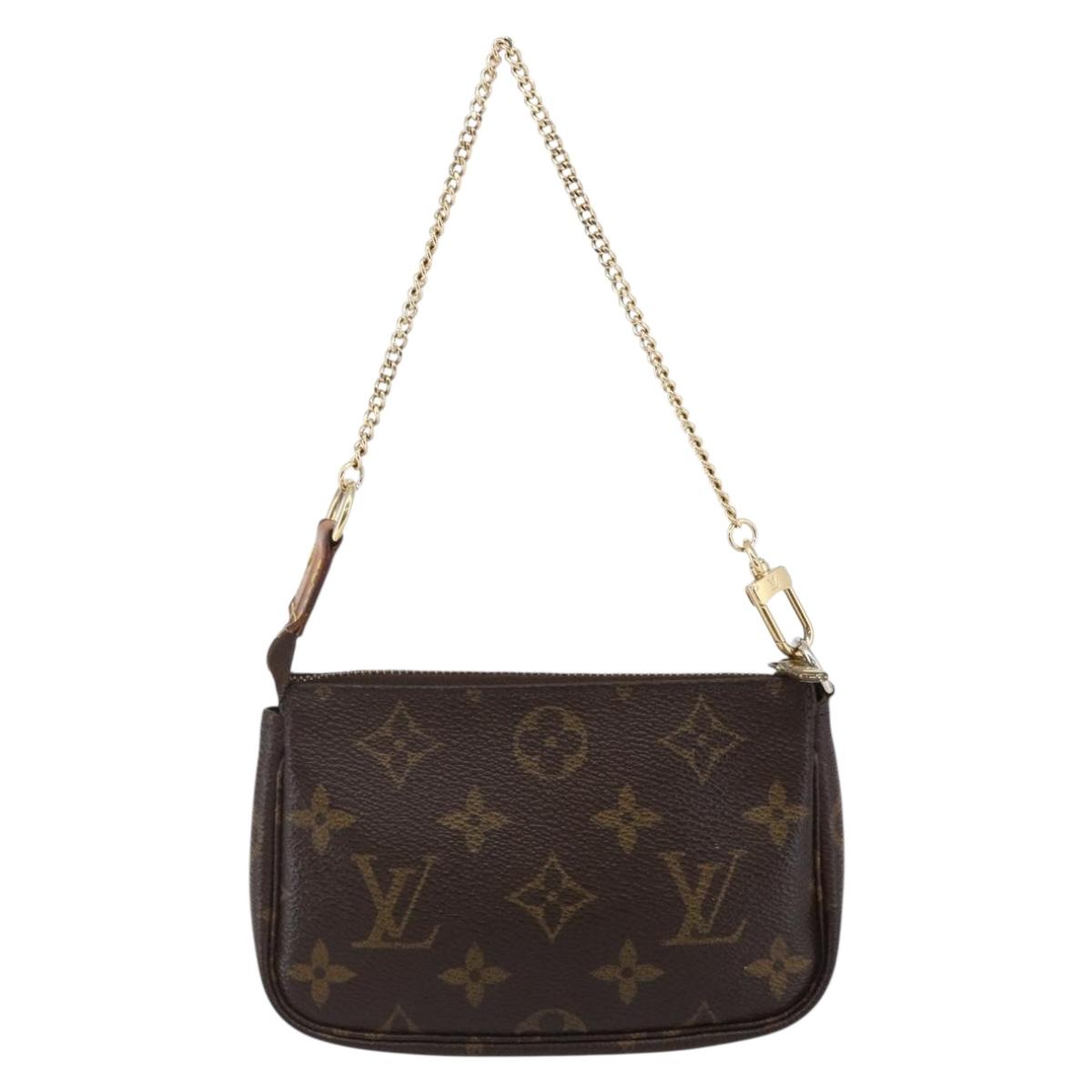 LOUIS VUITTON Monogram Mini Pochette Accessoires Pouch M58009 LV Auth 147233