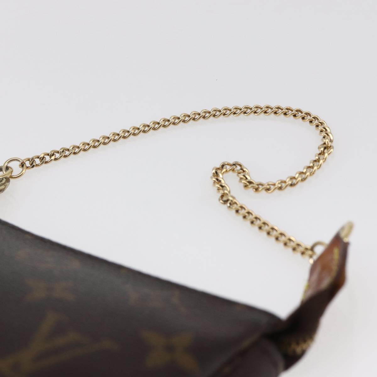 LOUIS VUITTON Monogram Mini Pochette Accessoires Pouch M58009 LV Auth 147233