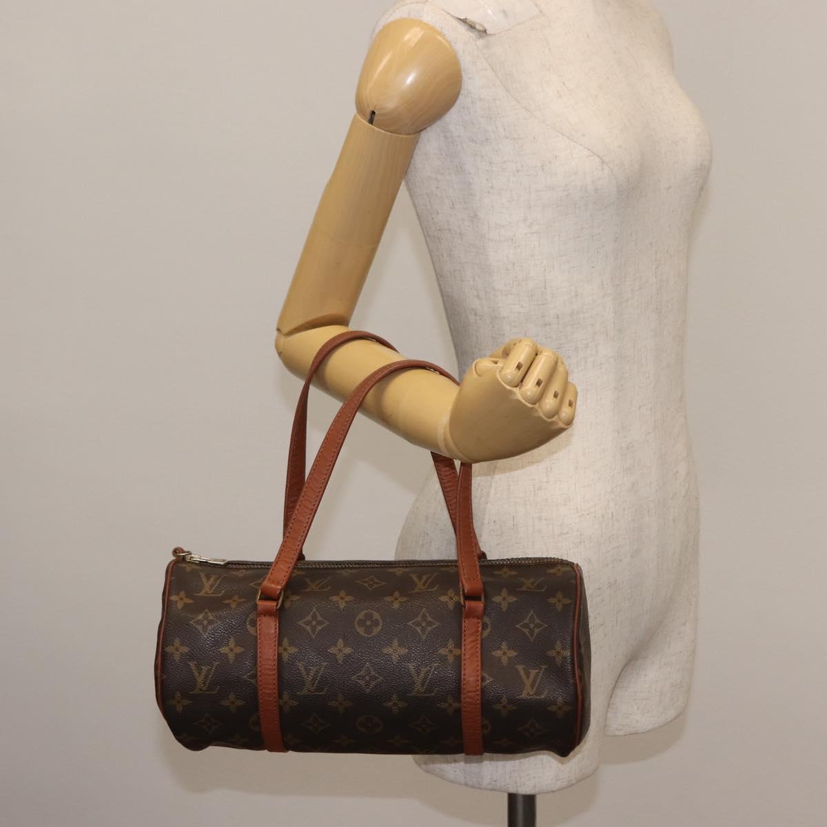 LOUIS VUITTON Monogram Papillon 30 Hand Bag M51385 LV Auth 147242