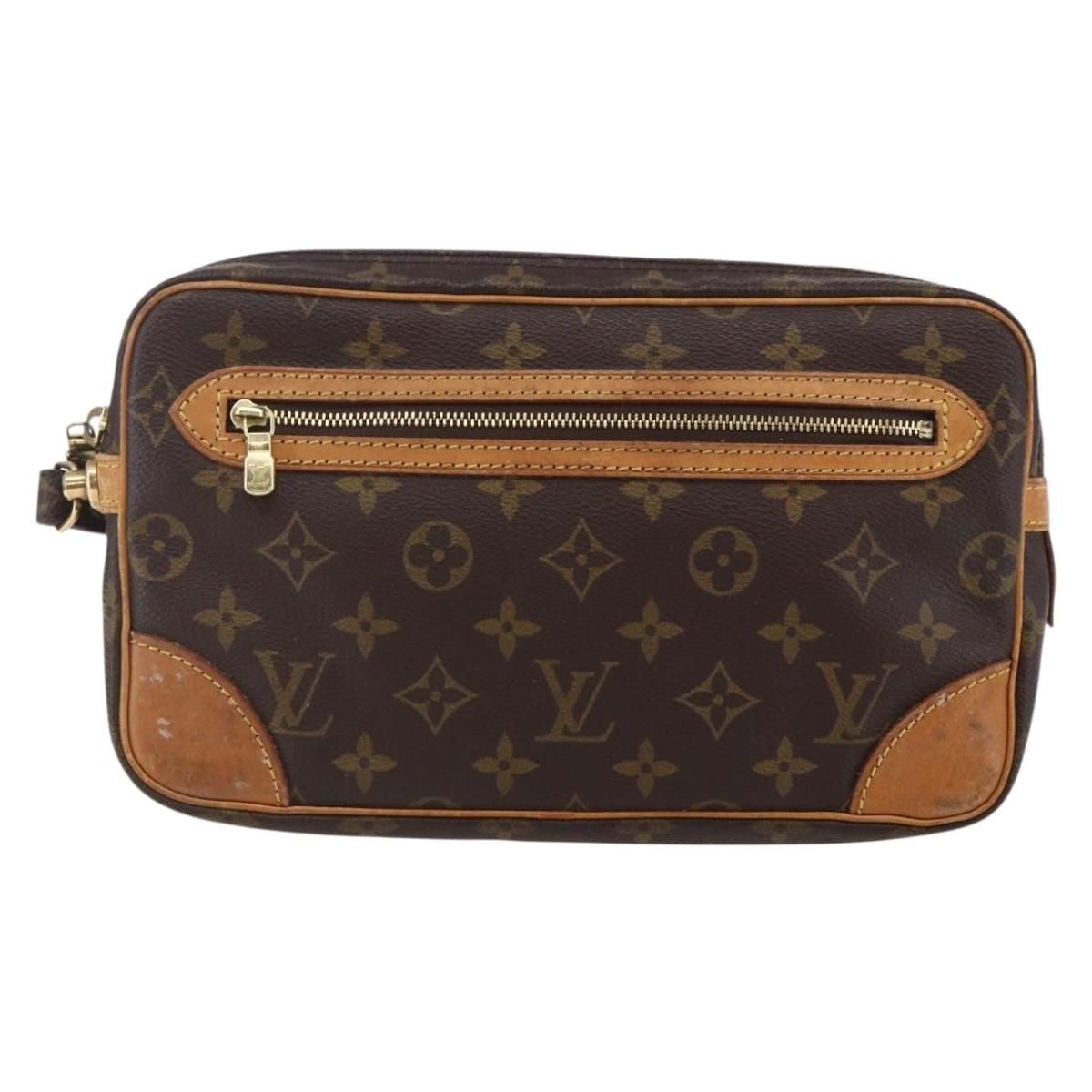 LOUIS VUITTON Monogram Marly Dragonne GM Clutch Bag M51825 LV Auth 147247