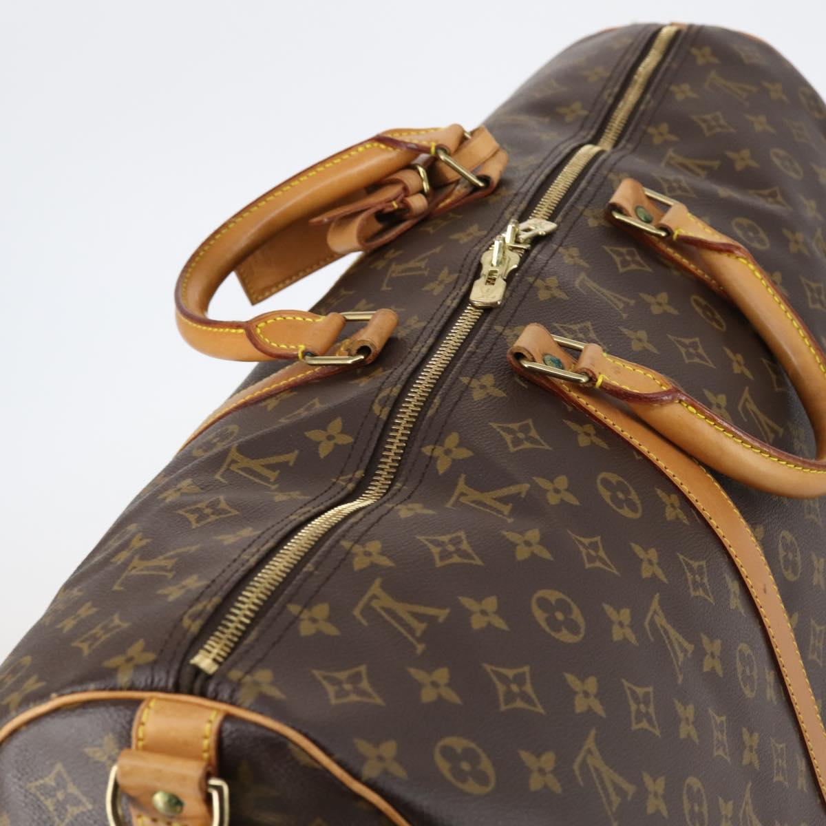 LOUIS VUITTON Monogram Keepall Bandouliere 60 Boston Bag M41412 LV Auth 147250