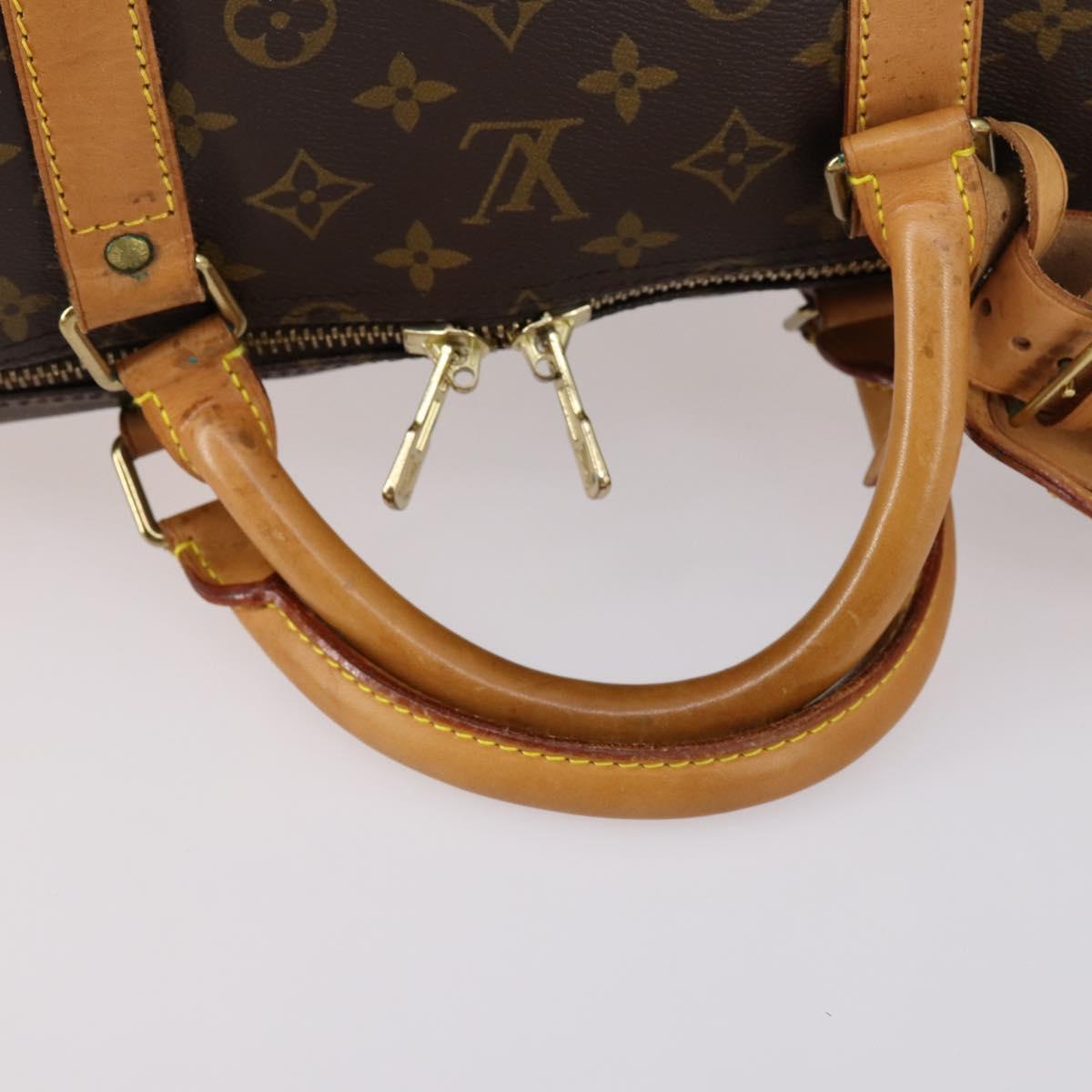 LOUIS VUITTON Monogram Keepall Bandouliere 60 Boston Bag M41412 LV Auth 147250