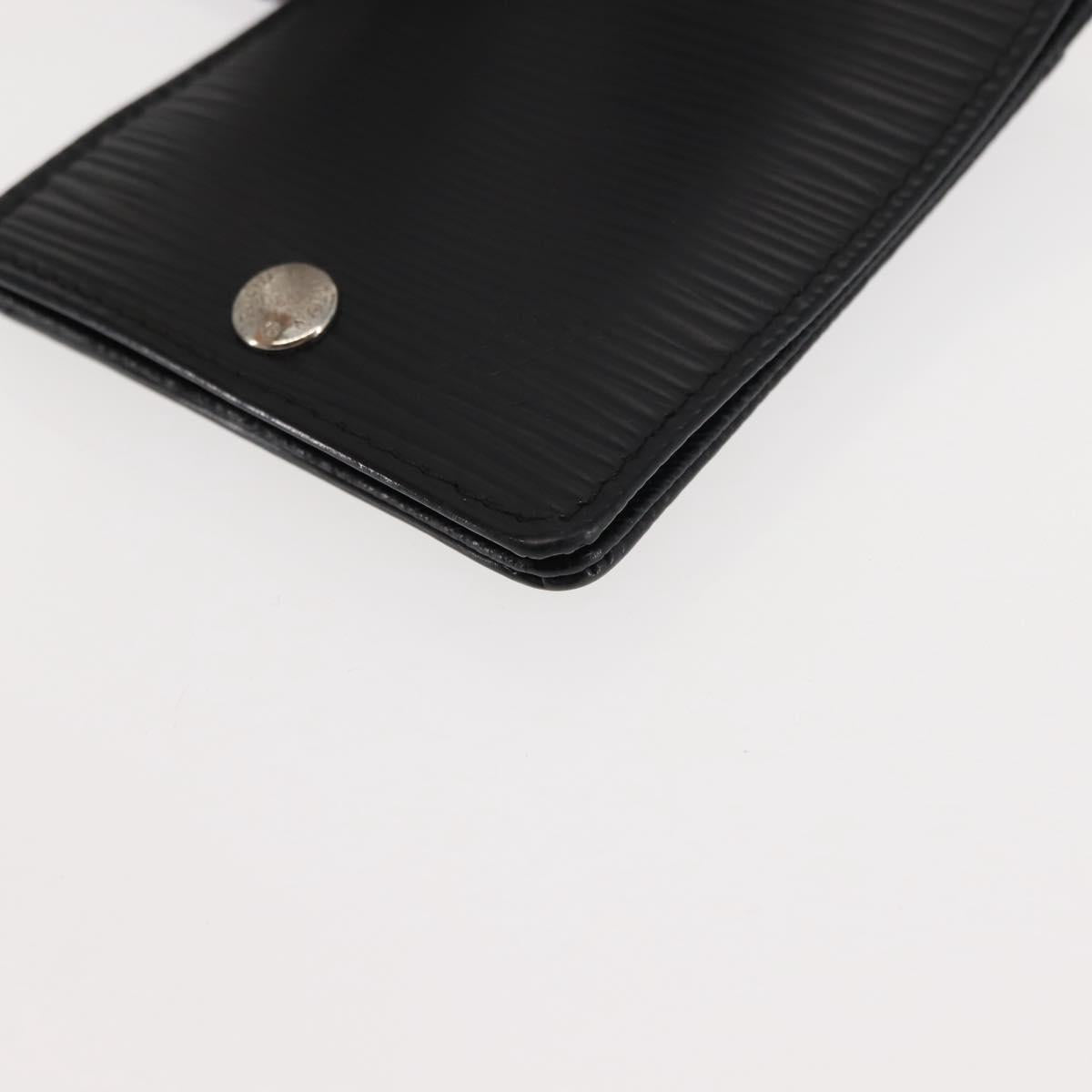 LOUIS VUITTON Epi Porte CartesID Bandouliere Card Case Black M60082 Auth 147251