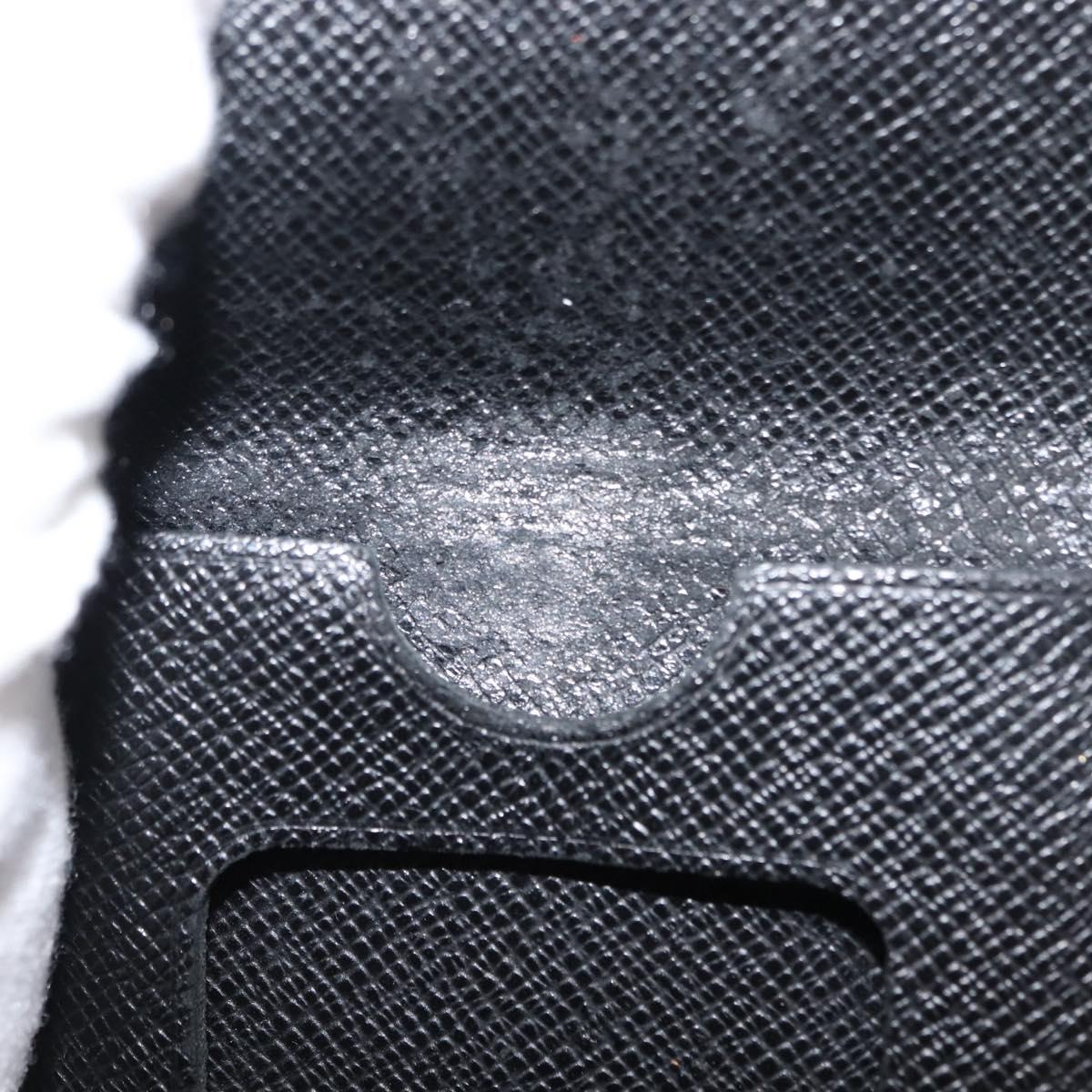 LOUIS VUITTON Epi Porte CartesID Bandouliere Card Case Black M60082 Auth 147251