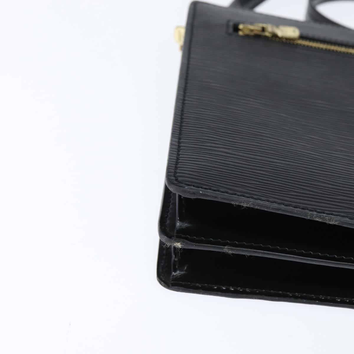 LOUIS VUITTON Epi Angian Shoulder Bag 2way Black M52112 LV Auth 147253