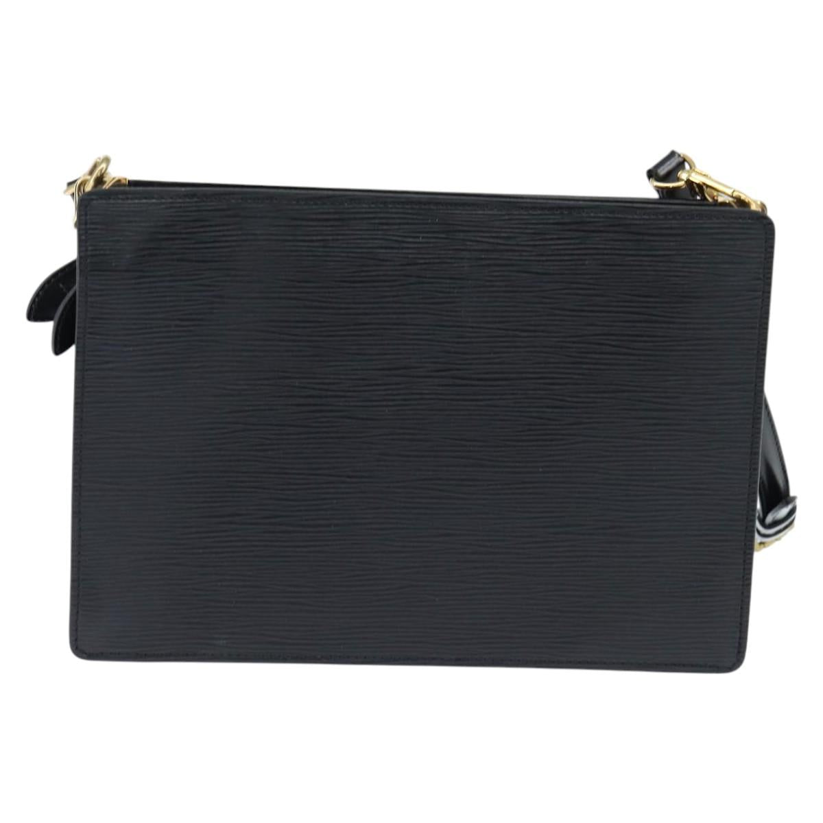 LOUIS VUITTON Epi Angian Shoulder Bag 2way Black M52112 LV Auth 147253