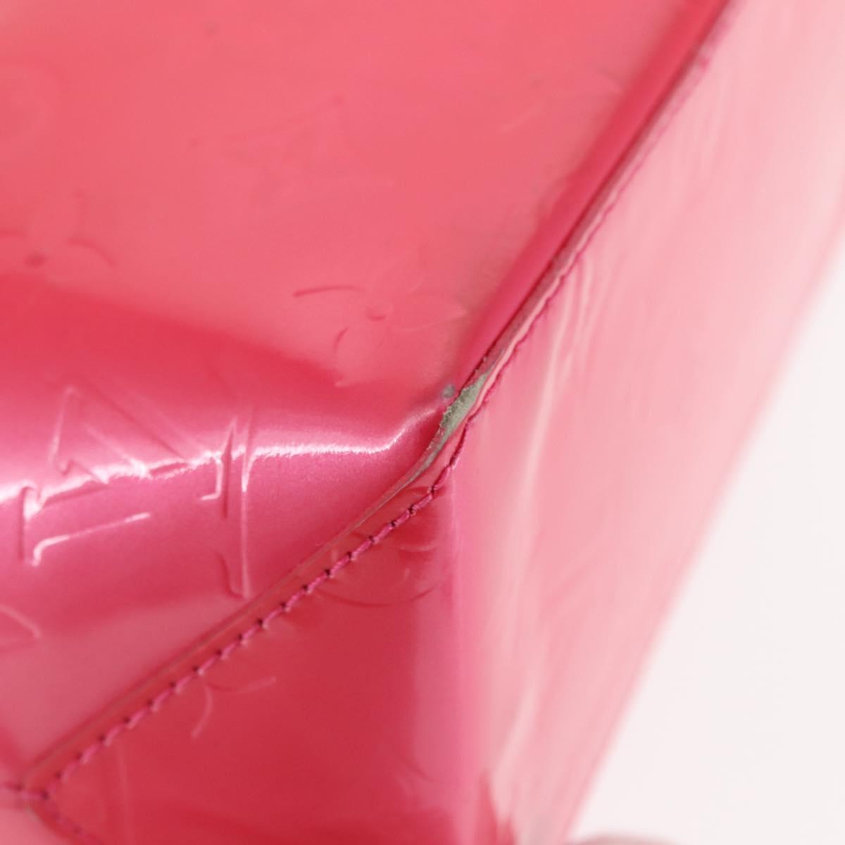 LOUIS VUITTON Monogram Vernis Reade PM Bag Fuchsia Pink M91221 LV Auth 147256
