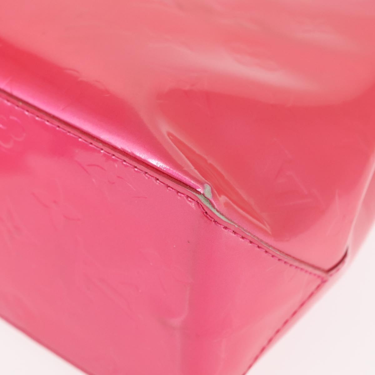 LOUIS VUITTON Monogram Vernis Reade PM Bag Fuchsia Pink M91221 LV Auth 147256
