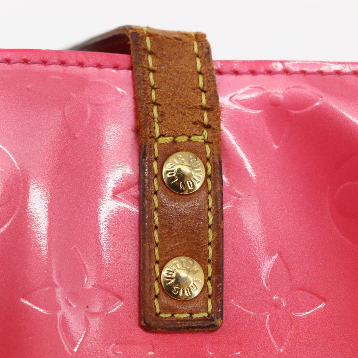 LOUIS VUITTON Monogram Vernis Reade PM Bag Fuchsia Pink M91221 LV Auth 147256