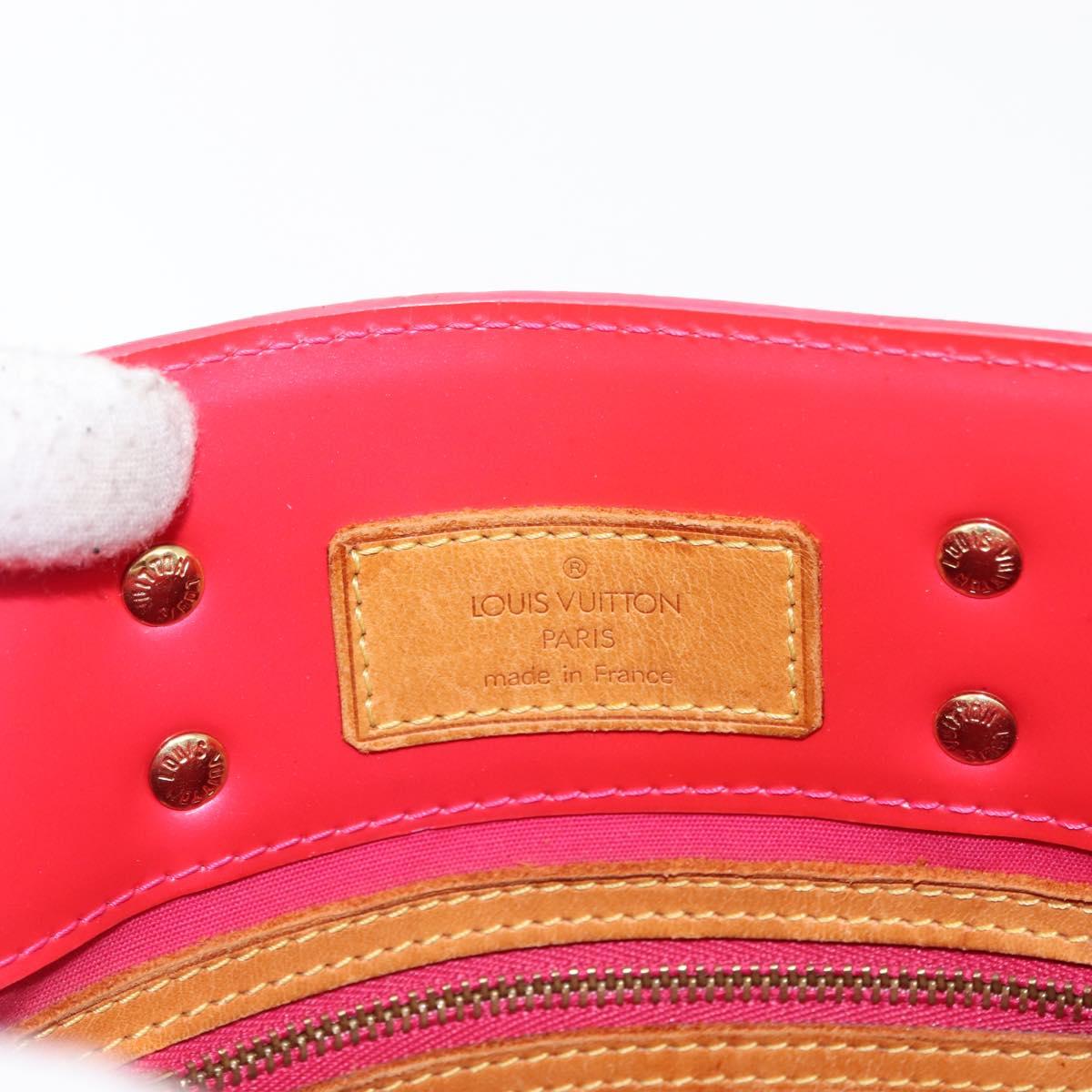 LOUIS VUITTON Monogram Vernis Reade PM Bag Fuchsia Pink M91221 LV Auth 147256