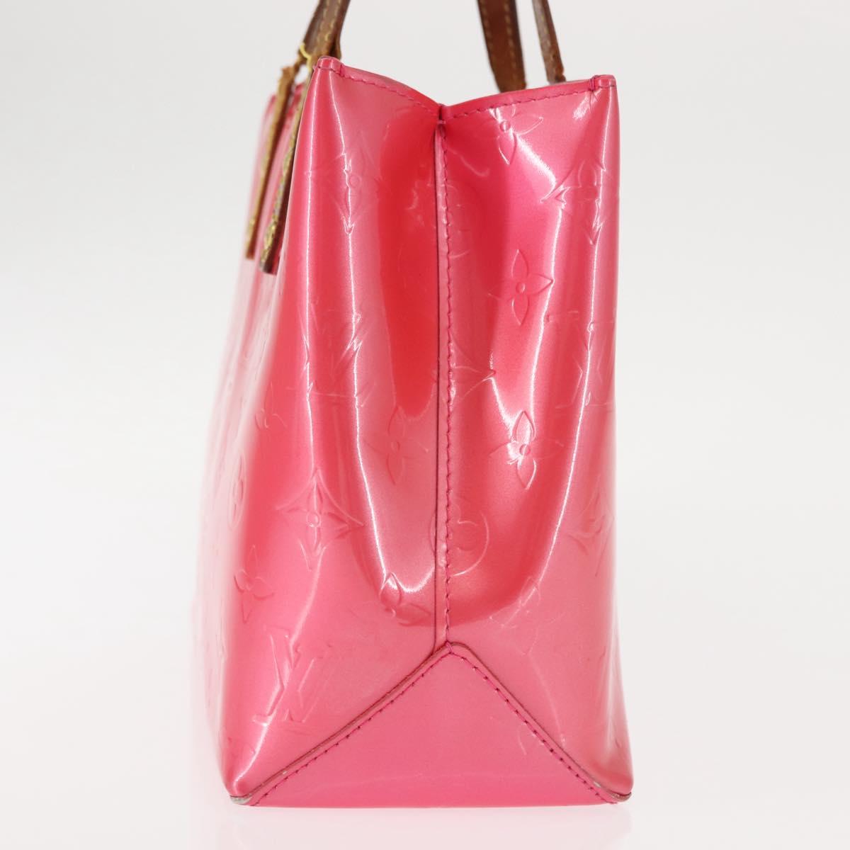 LOUIS VUITTON Monogram Vernis Reade PM Bag Fuchsia Pink M91221 LV Auth 147256