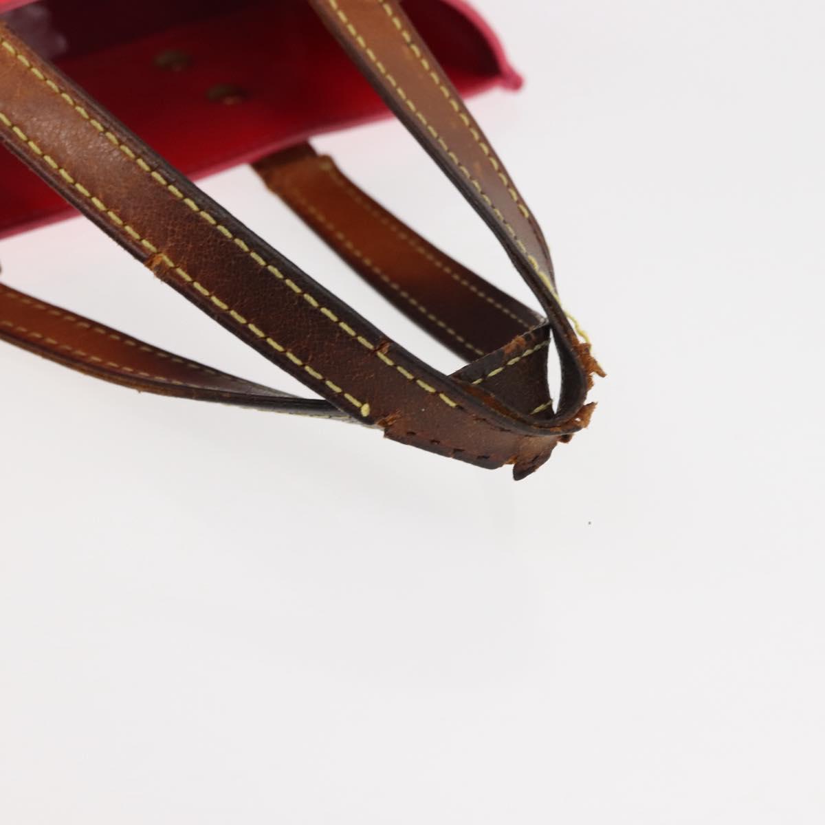 LOUIS VUITTON Monogram Vernis Reade PM Bag Fuchsia Pink M91221 LV Auth 147256