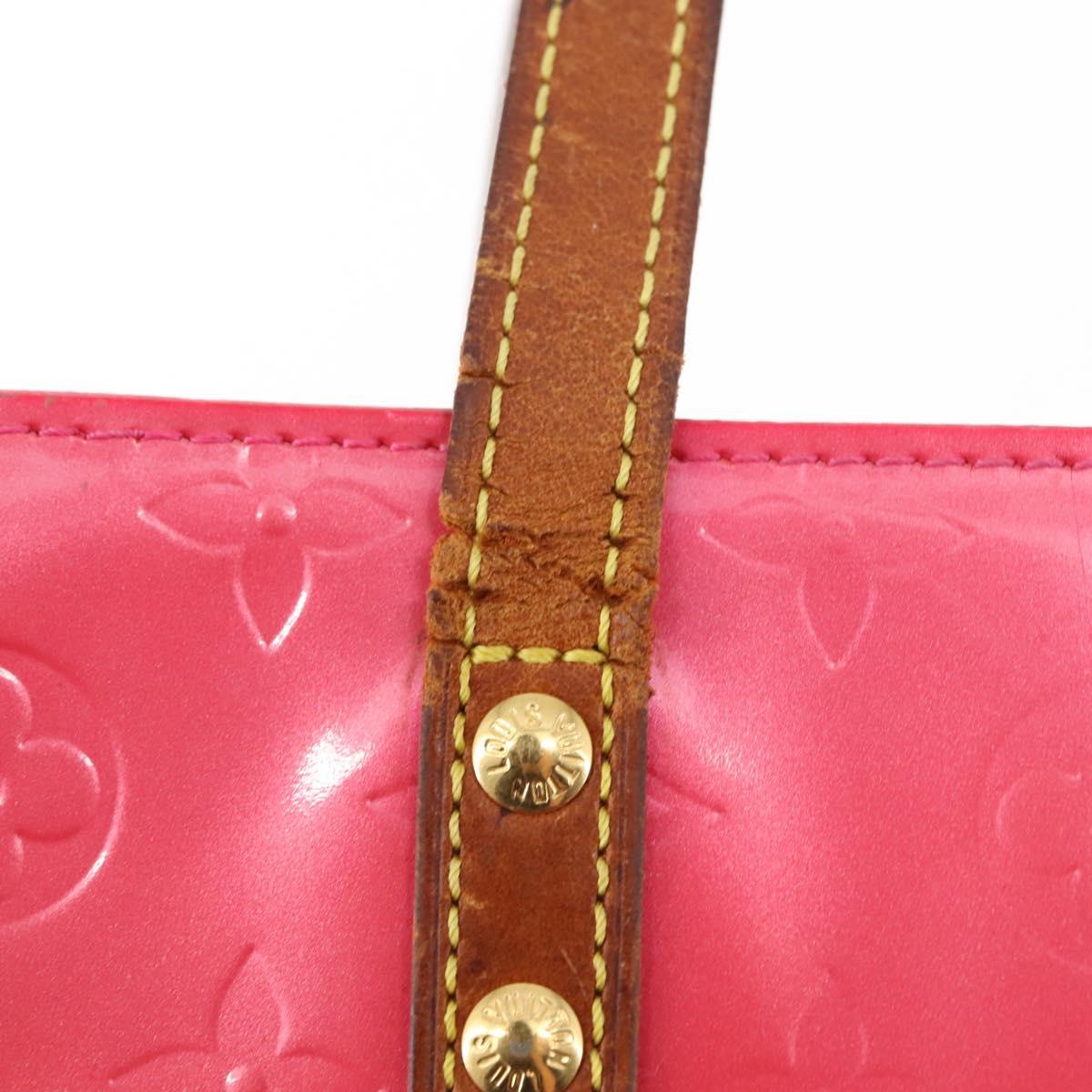 LOUIS VUITTON Monogram Vernis Reade PM Bag Fuchsia Pink M91221 LV Auth 147256