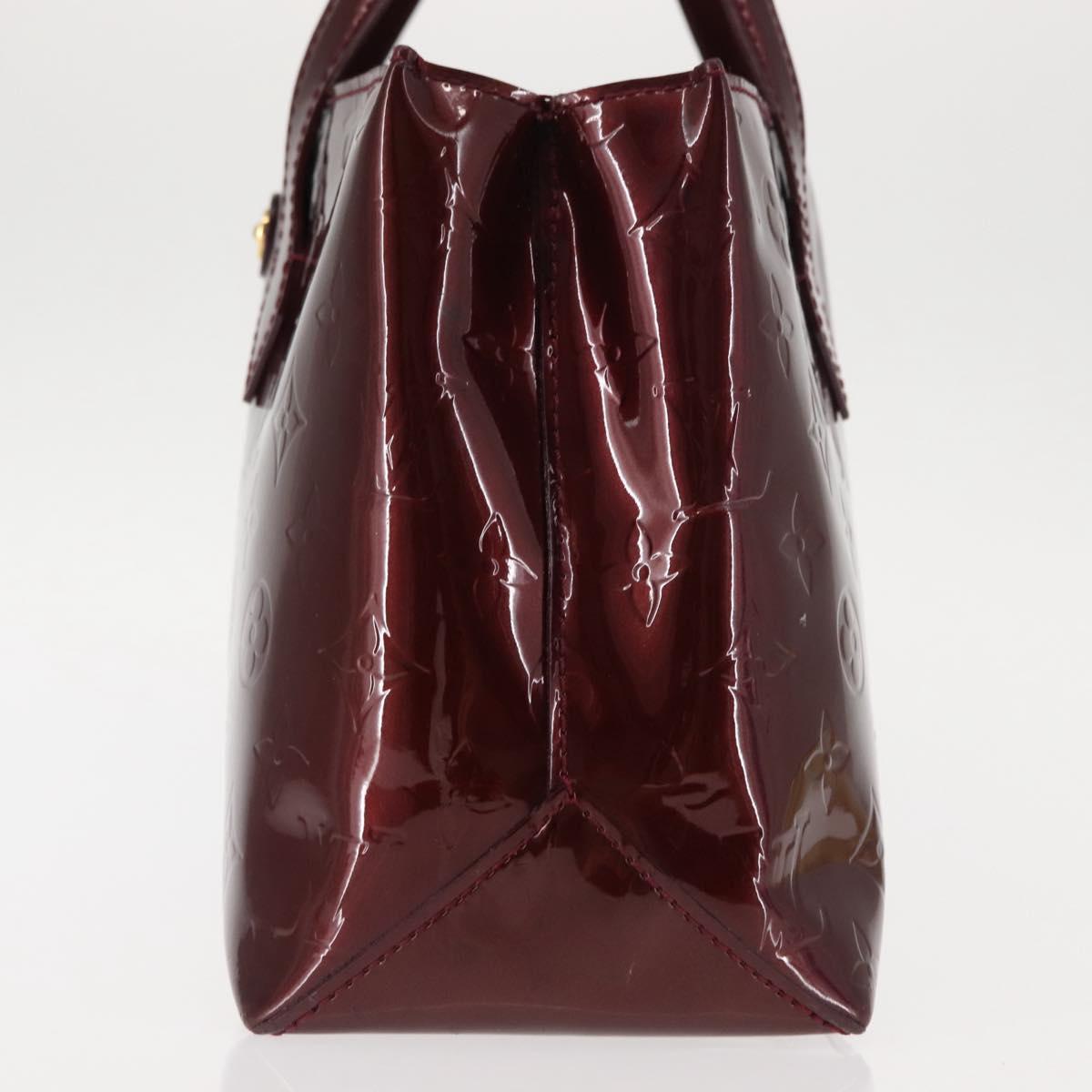 LOUIS VUITTON Monogram Vernis Wilshire PM Bag Rouge Favist M91644 LV Auth 147257