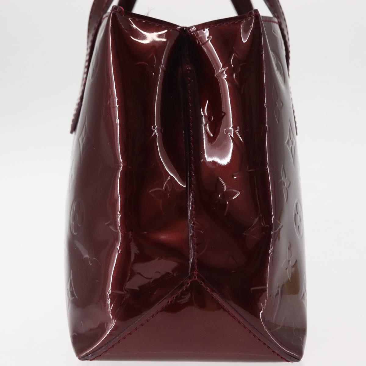 LOUIS VUITTON Monogram Vernis Wilshire PM Bag Rouge Favist M91644 LV Auth 147257