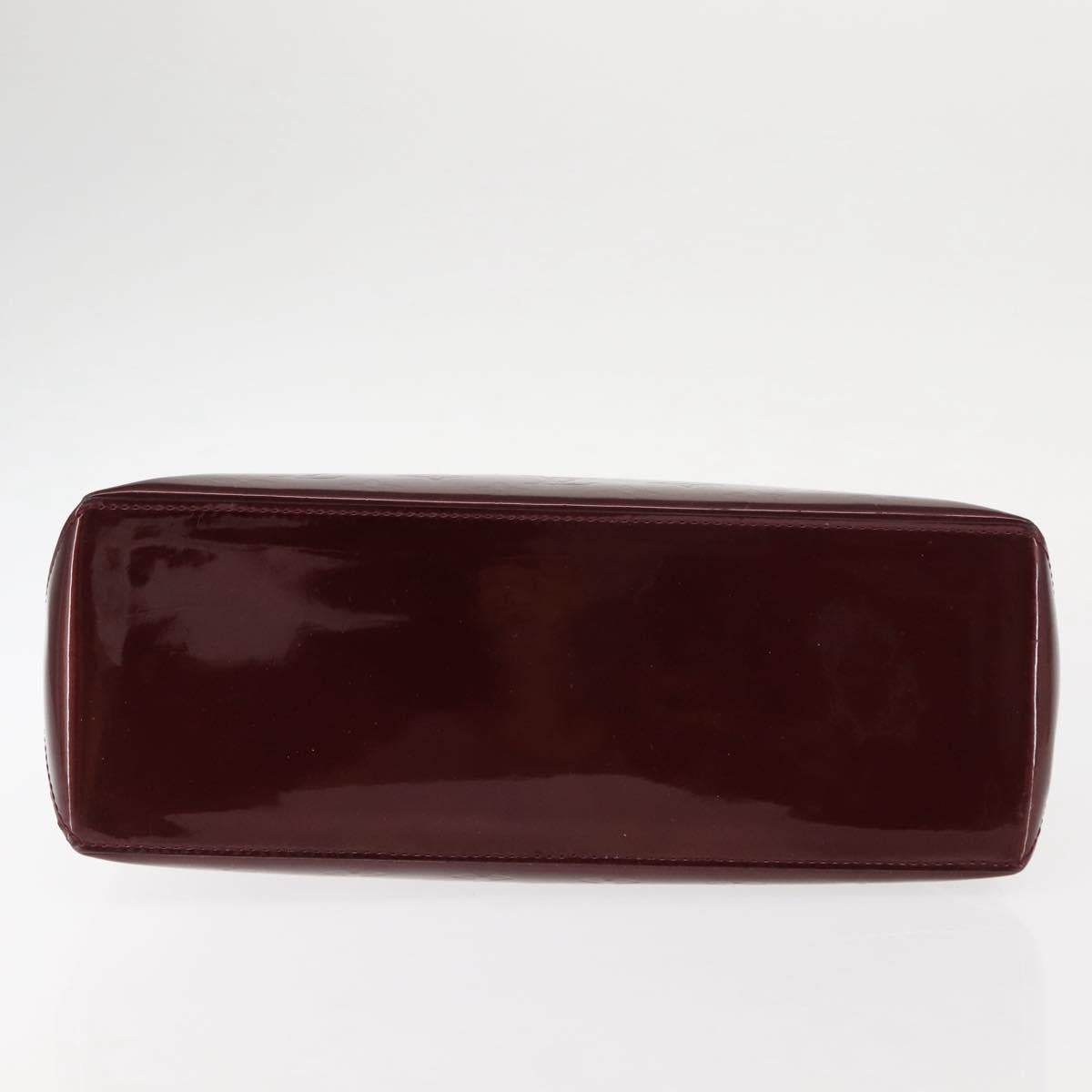 LOUIS VUITTON Monogram Vernis Wilshire PM Bag Rouge Favist M91644 LV Auth 147257