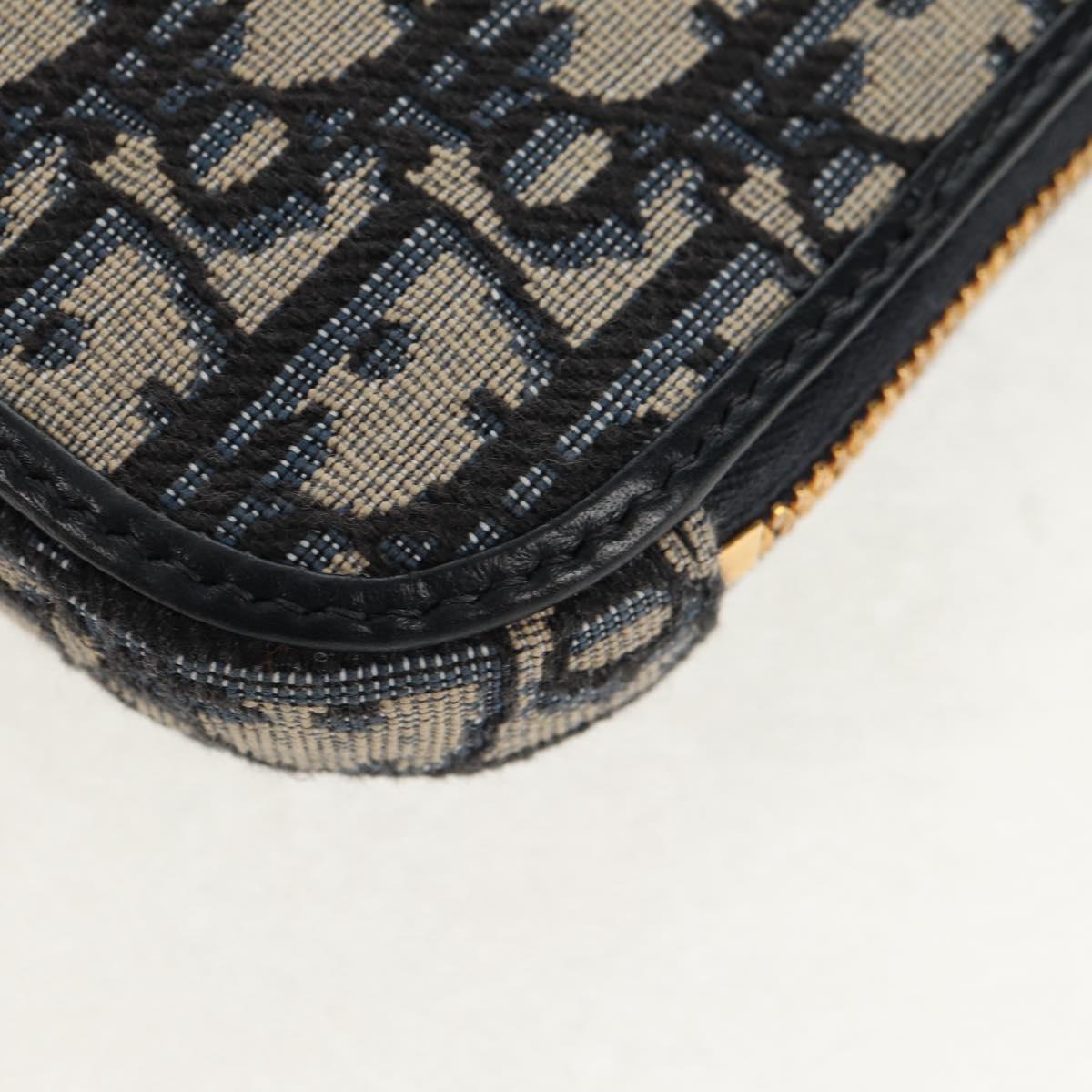 Christian Dior Trotter Canvas Dior 30 Montaigne Chain Pouch Navy Auth 147260A