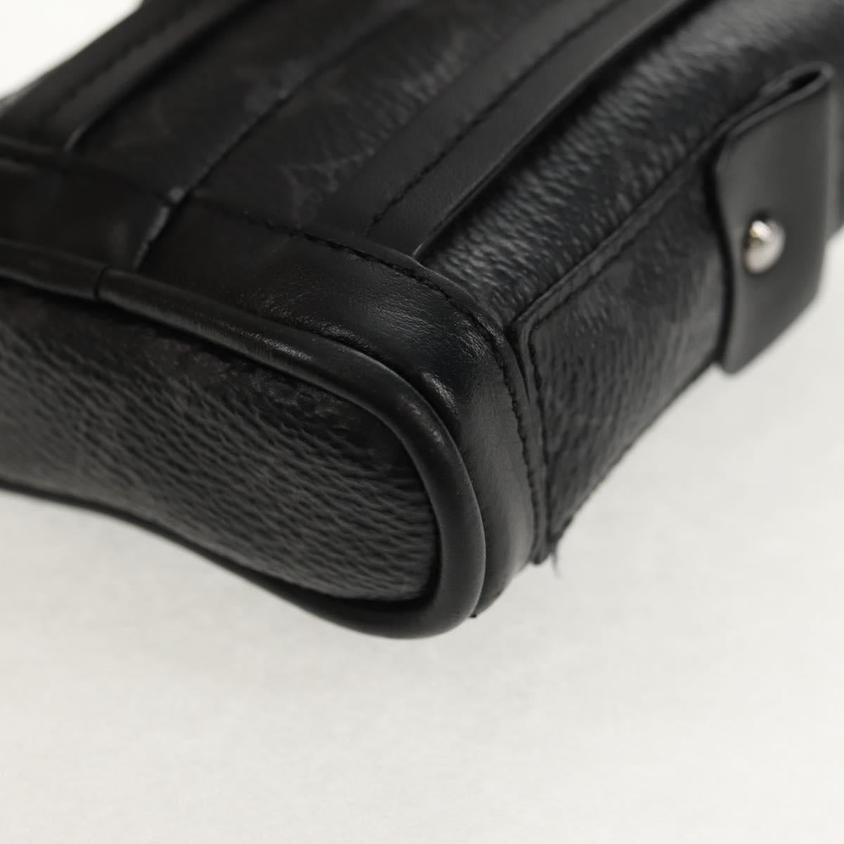 LOUIS VUITTON Monogram Eclipse Bijoux Sac Mini Christopher M77166 Auth 147262M