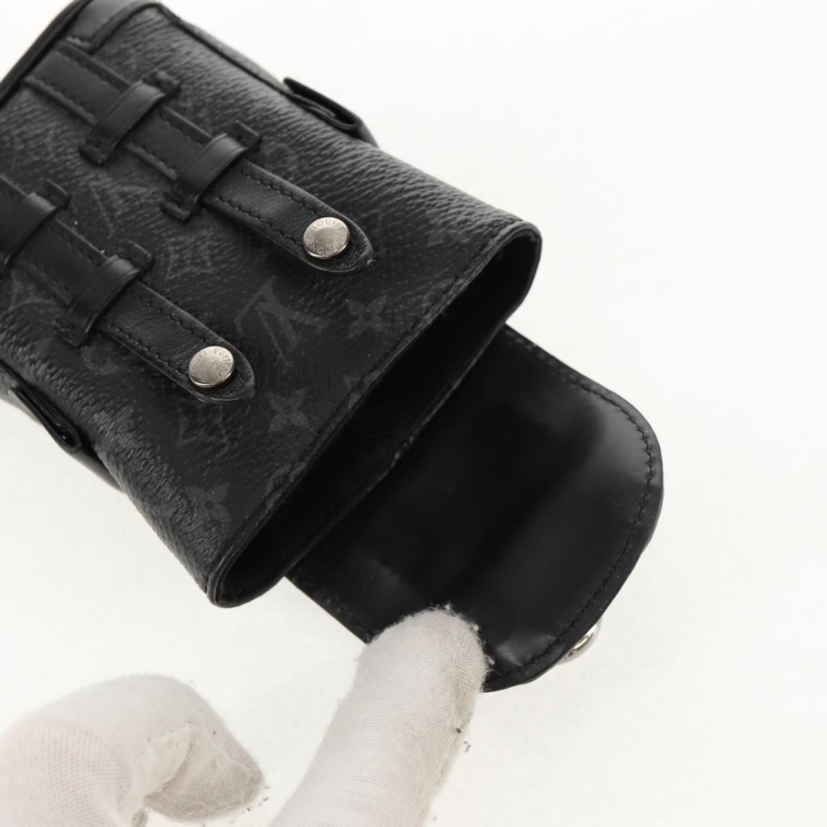 LOUIS VUITTON Monogram Eclipse Bijoux Sac Mini Christopher M77166 Auth 147262M