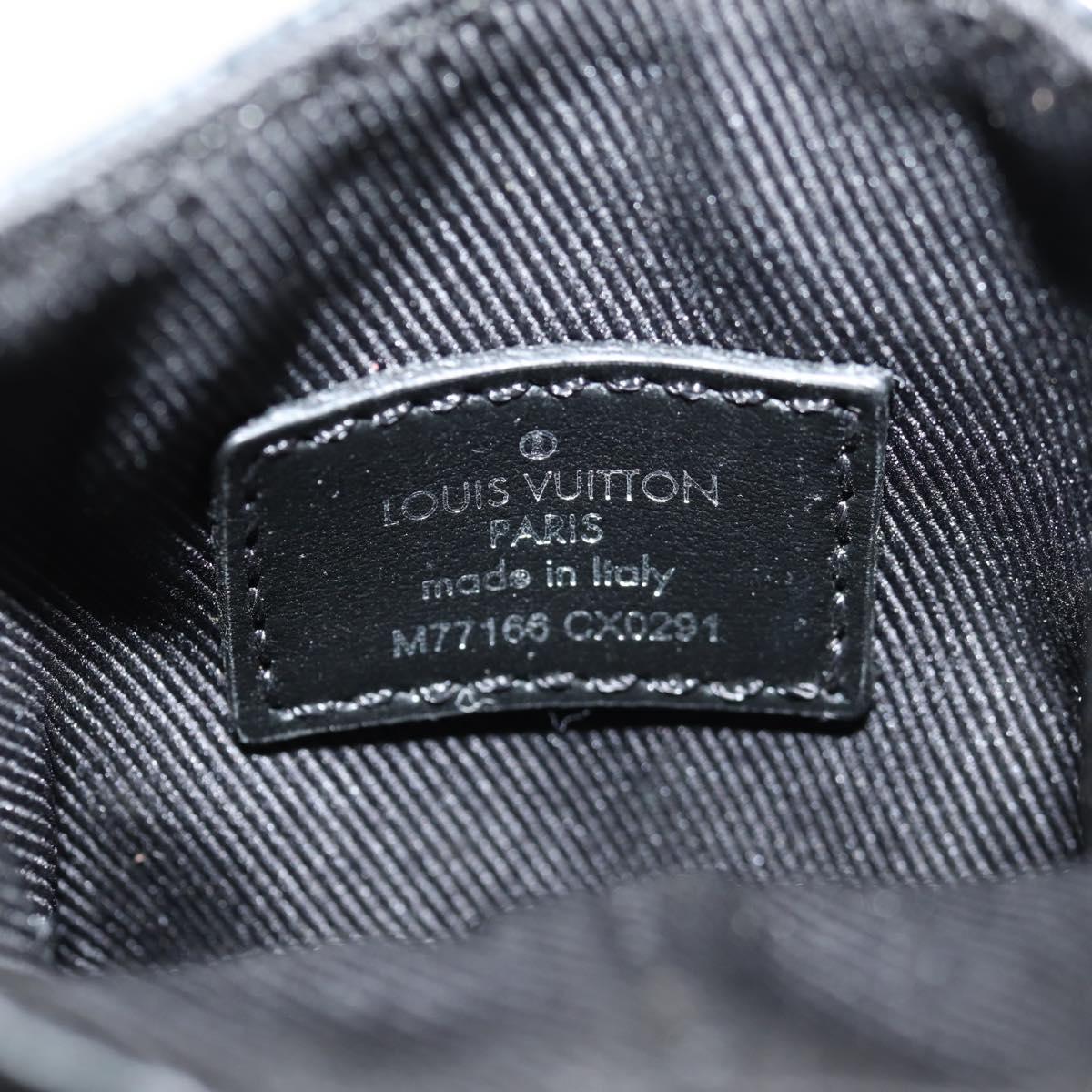 LOUIS VUITTON Monogram Eclipse Bijoux Sac Mini Christopher M77166 Auth 147262M