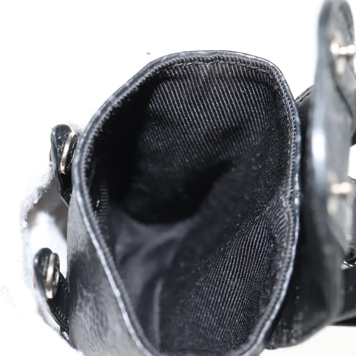 LOUIS VUITTON Monogram Eclipse Bijoux Sac Mini Christopher M77166 Auth 147262M