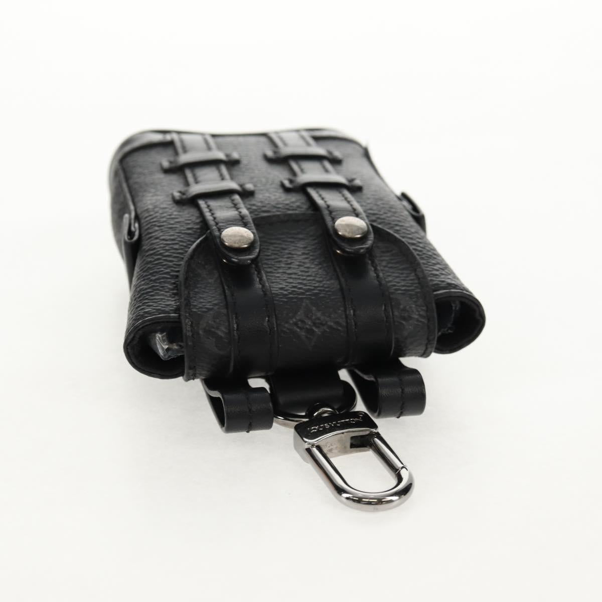 LOUIS VUITTON Monogram Eclipse Bijoux Sac Mini Christopher M77166 Auth 147262M