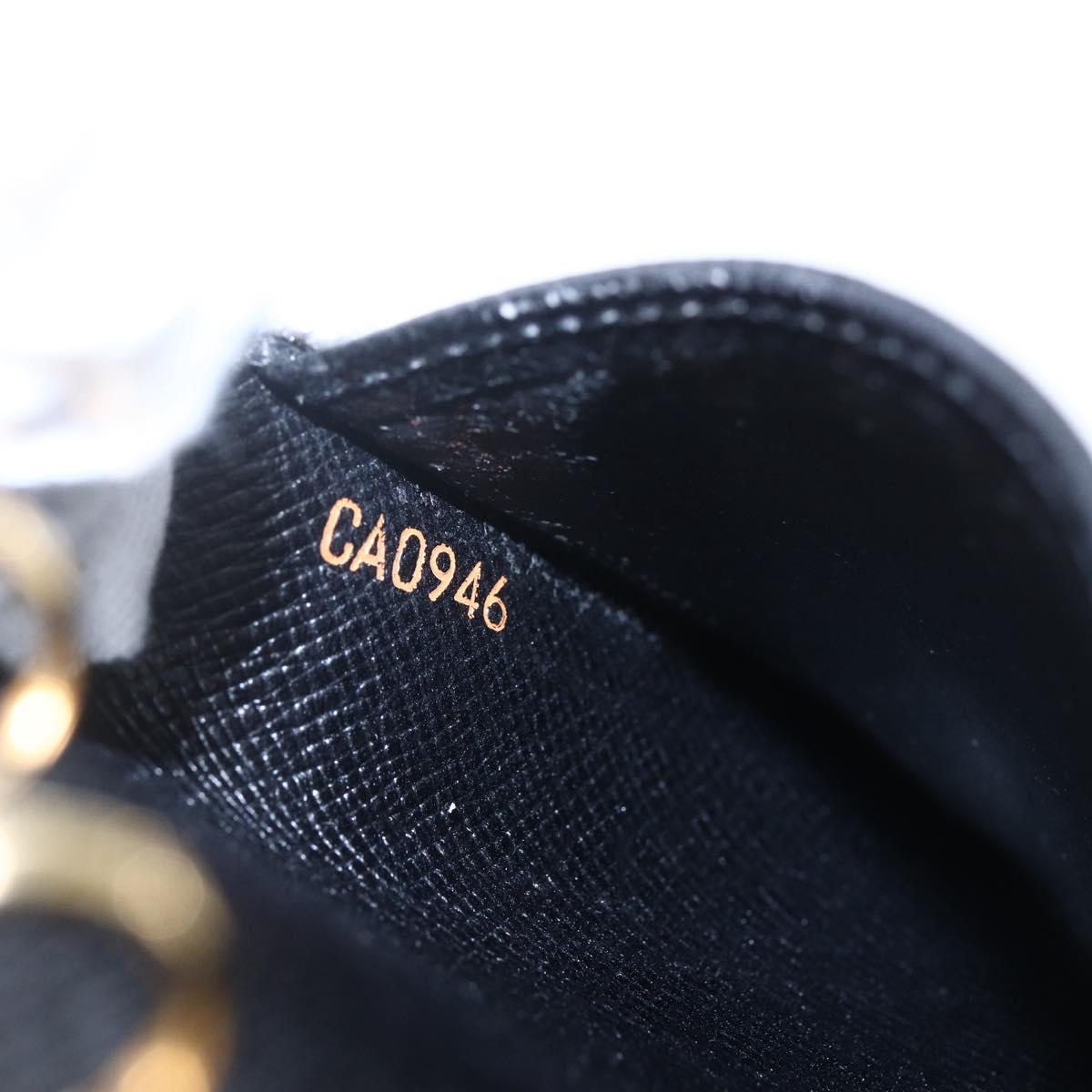 LOUIS VUITTON Epi Agenda PM Day Planner Cover Black R20052 LV Auth 147269