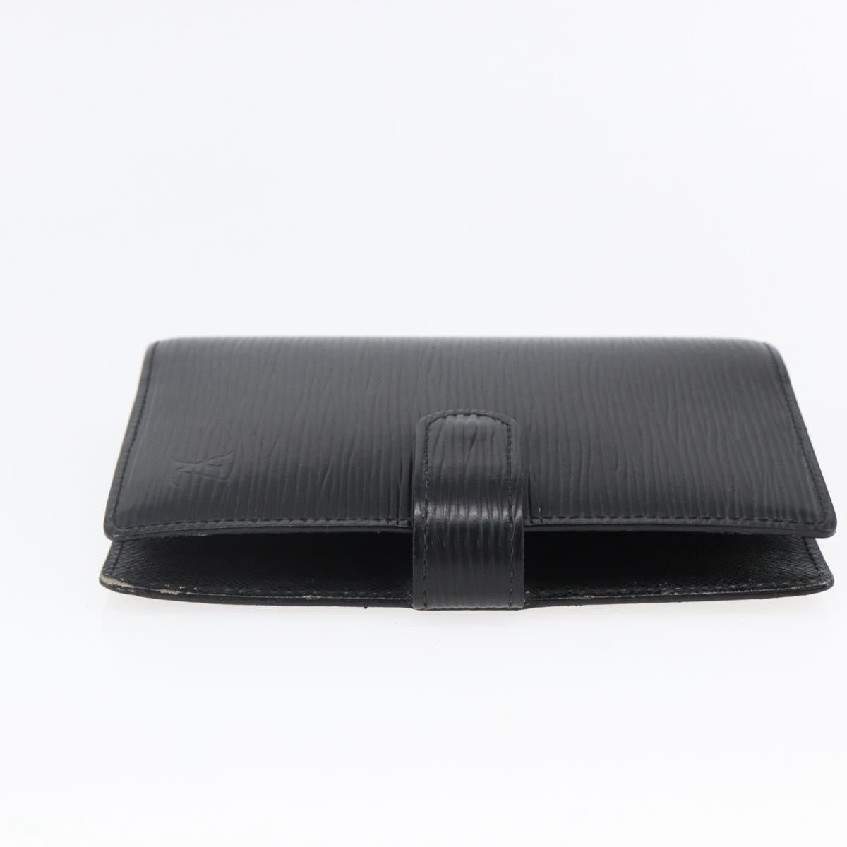 LOUIS VUITTON Epi Agenda PM Day Planner Cover Black R20052 LV Auth 147269