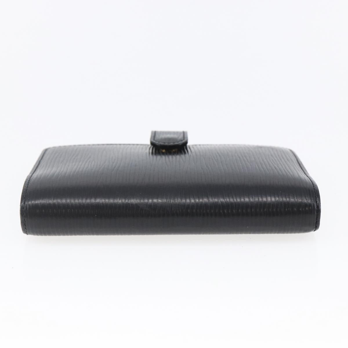 LOUIS VUITTON Epi Agenda PM Day Planner Cover Black R20052 LV Auth 147269