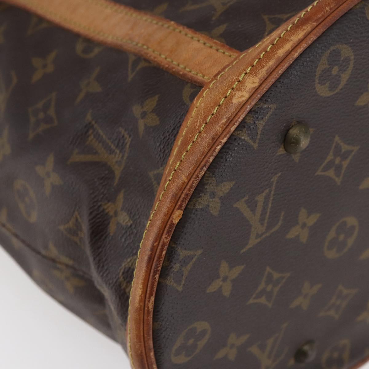 LOUIS VUITTON Monogram Bucket GM Shoulder Bag M42236 LV Auth 147272