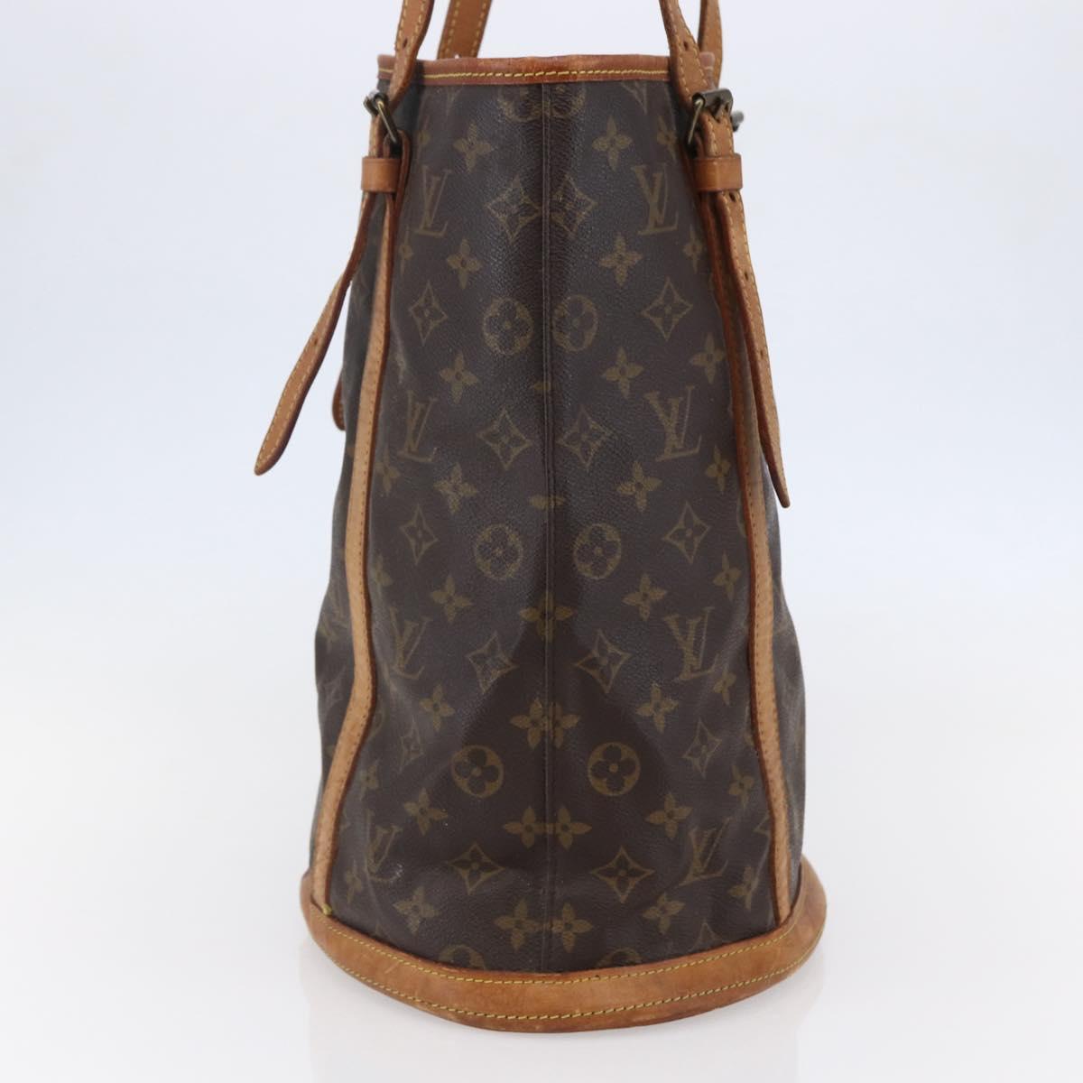 LOUIS VUITTON Monogram Bucket GM Shoulder Bag M42236 LV Auth 147272