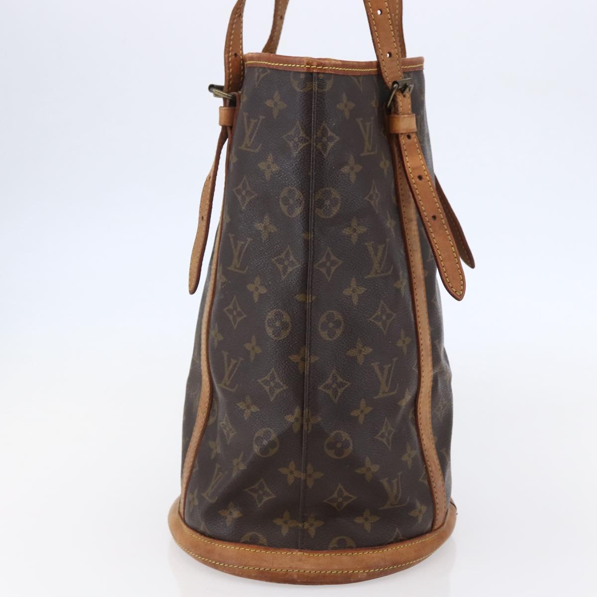 LOUIS VUITTON Monogram Bucket GM Shoulder Bag M42236 LV Auth 147272