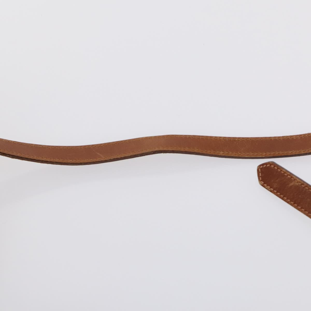 Salvatore Ferragamo Vala Shoulder Bag Leather 2Set Brown Navy Auth 147275