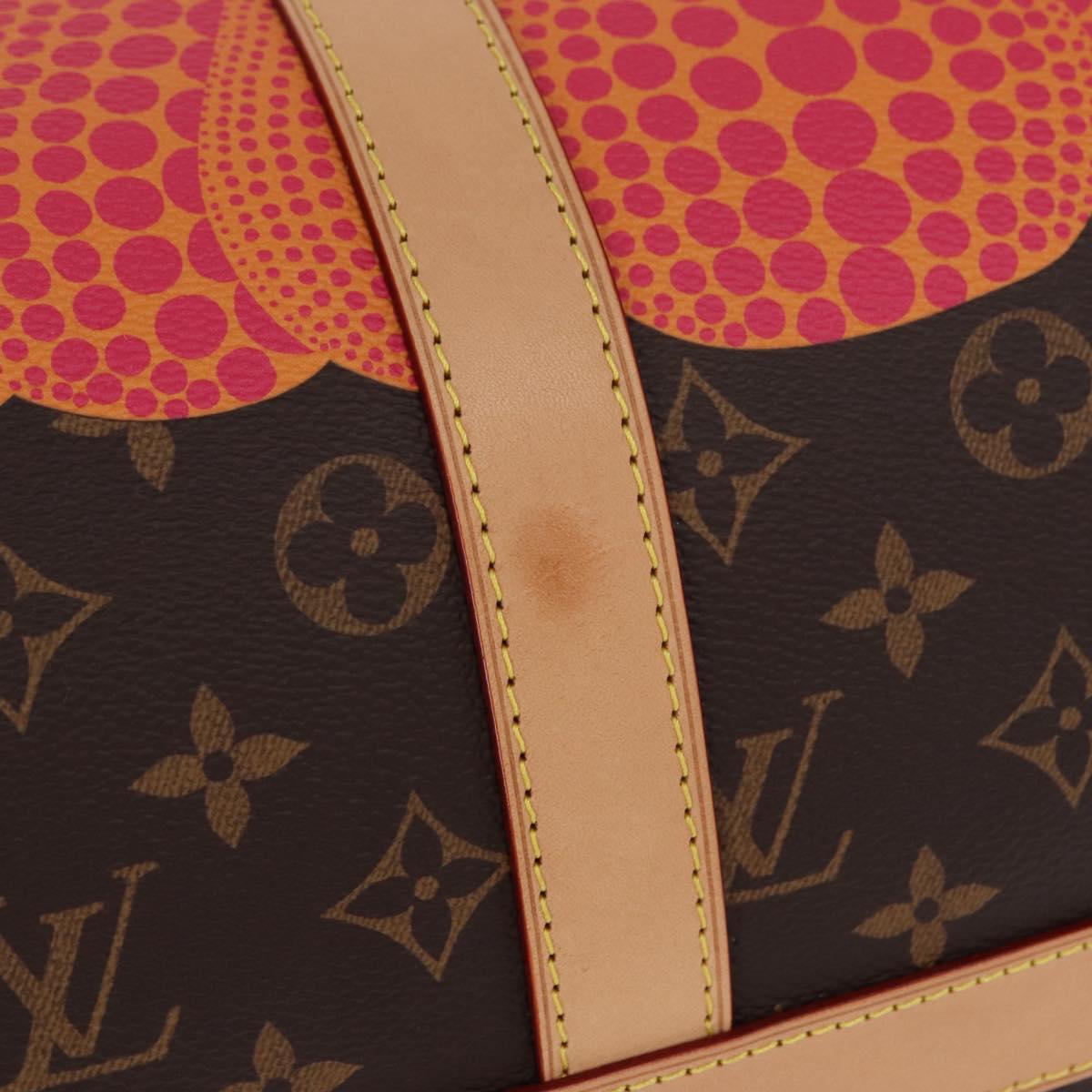 LOUIS VUITTON Yayoi Kusama Keepall Bandouliere 45 Bag M46441 LV Auth 147286SM